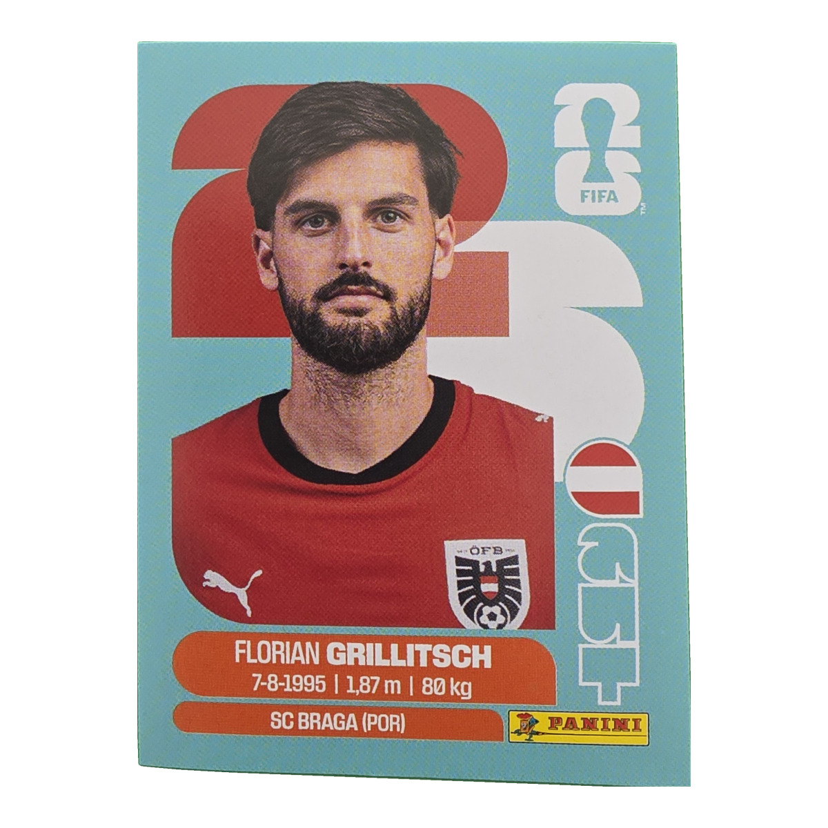 Florian Grillitsch - Österreich, FIFA WM 2026, Nr. AUT14