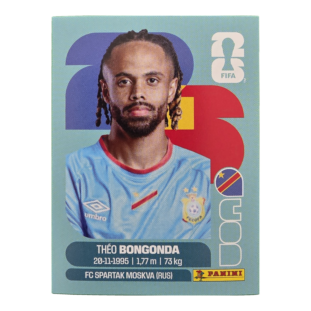 Théo Bongonda - Kongo DR, FIFA WM 2026, Nr. COD14