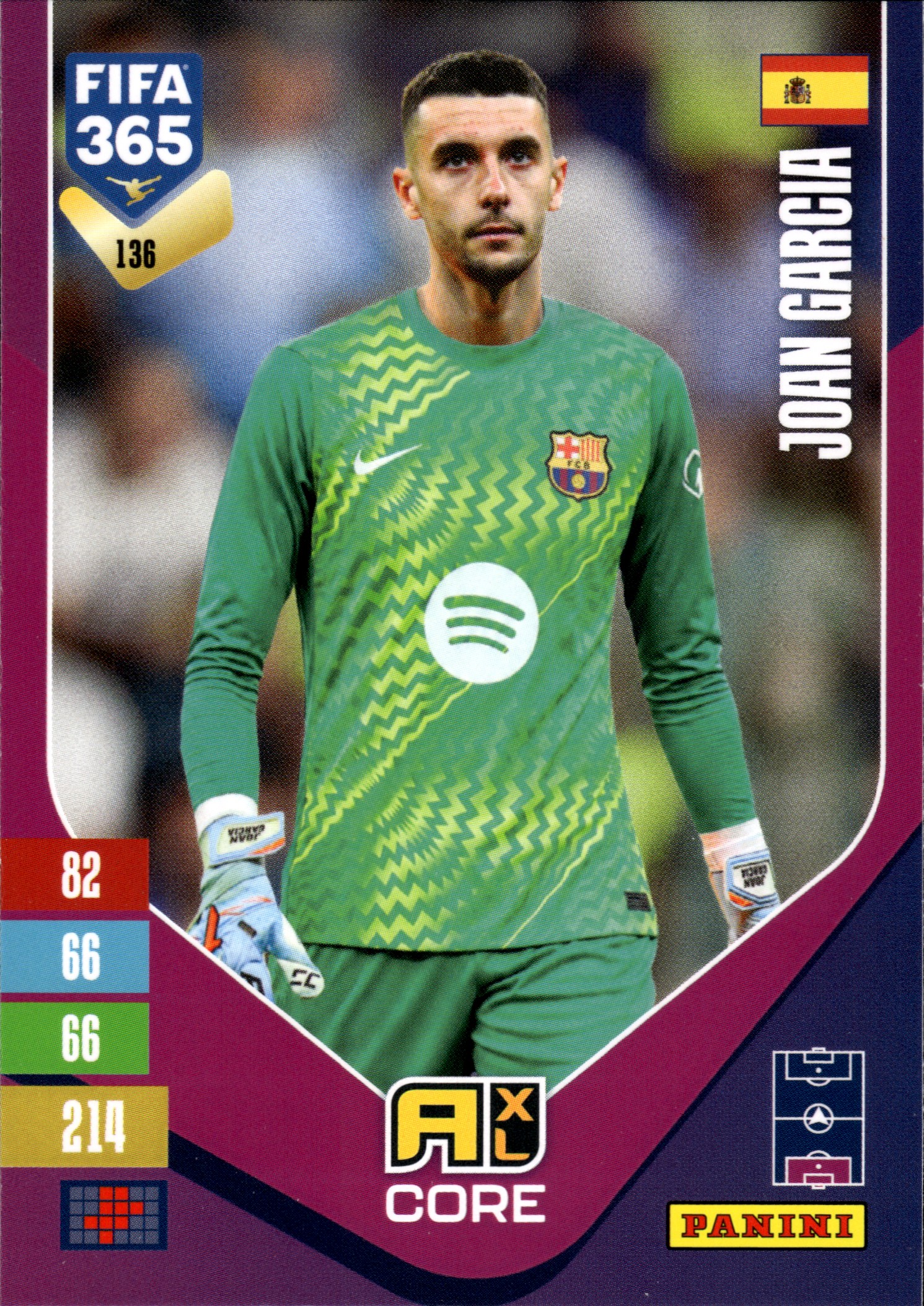 Joan García - Panini Adrenalyn XL FIFA 365 Base Set 2026-27, Nr. 136 (Art.-Nr. SG110177)