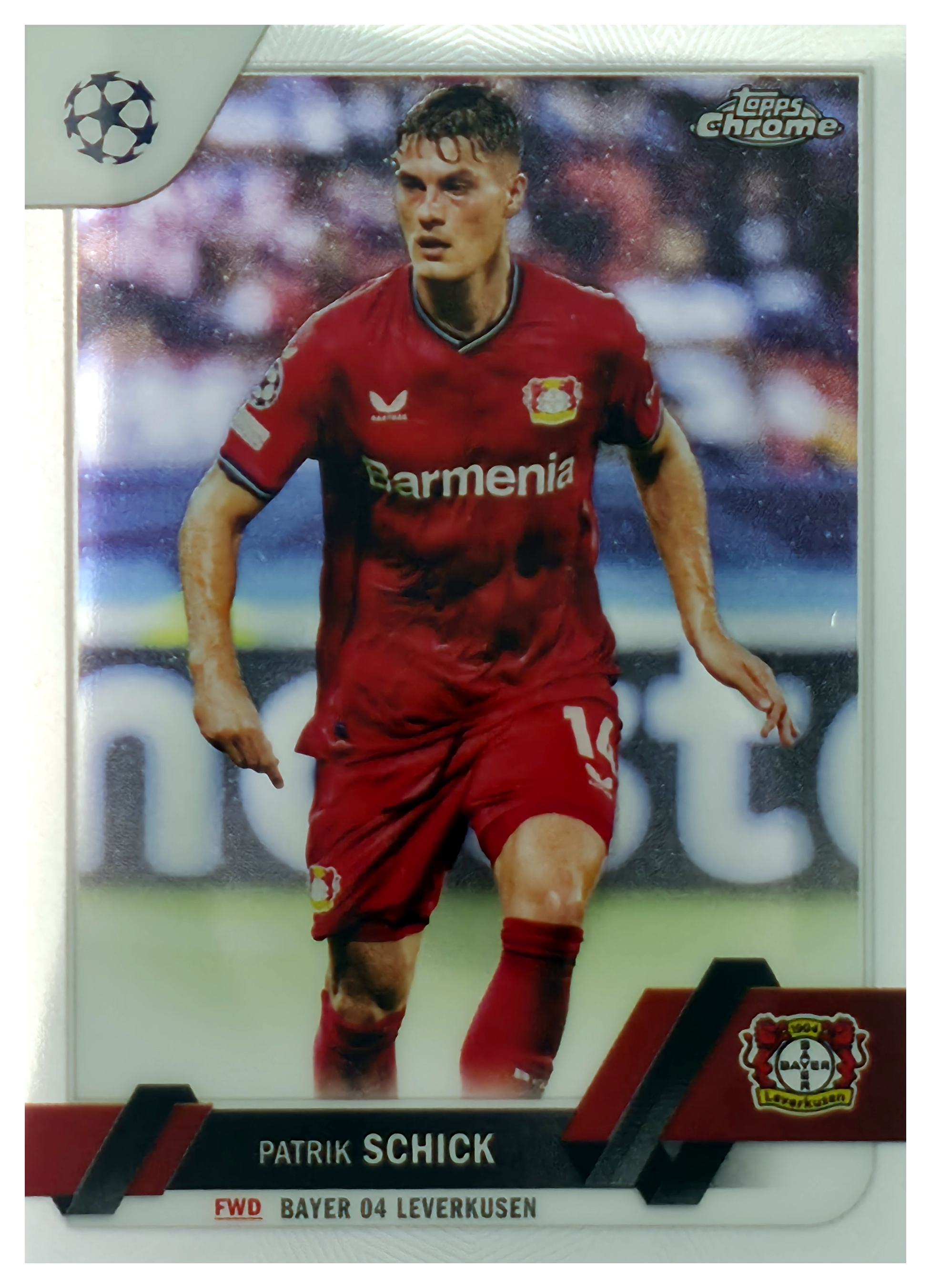 Patrik Schick - Topps Chrome UEFA Club Competitions Base Set 2022-23, Nr. 190 (Art.-Nr. SG105842)