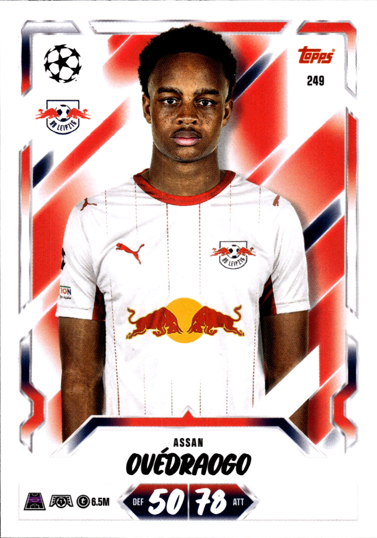 Assan Ouédraogo - Topps Match Attax UEFA Club Competitions Base Set 2026-27, Nr. 249 (Art.-Nr. SG107222)