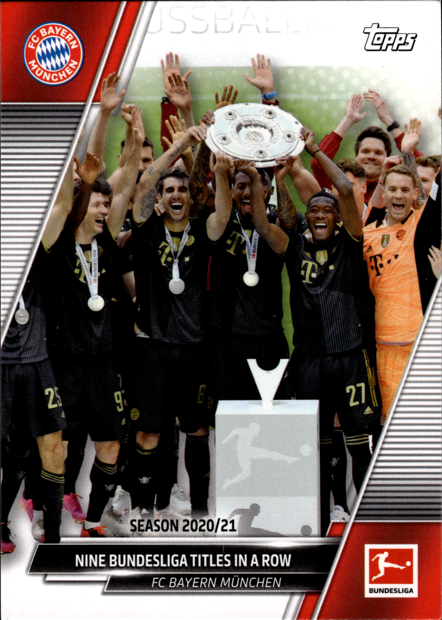 Nine Bundesliga Titles in a Row - Highlight Card - Topps Bundesliga 2021-22, Nr. 187 (Art.-Nr. SG103019)