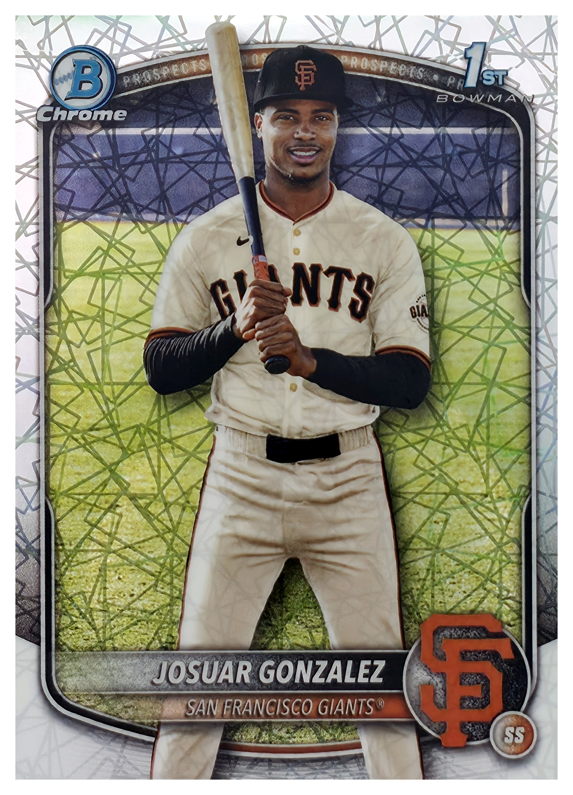 Josuar Gonzalez - Topps Bowman Chrome Prospects 2025, Nr. BCP-153 – Shimmer Refractor (Art.-Nr. SG109061)