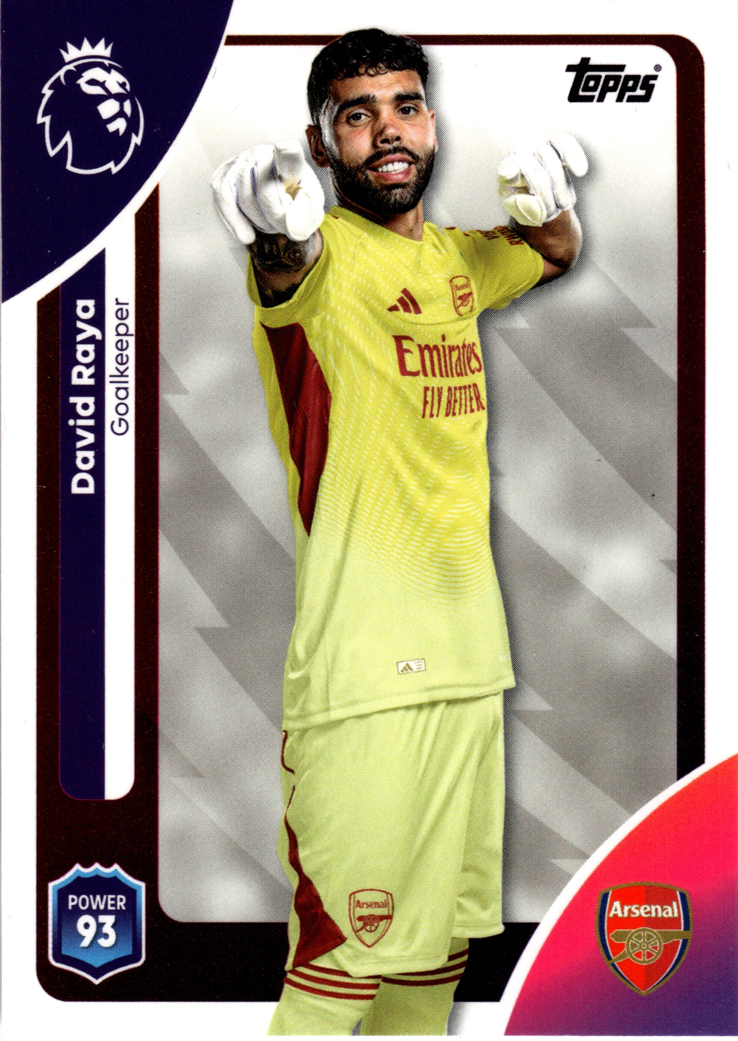 David Raya - Topps Match Attax Premier League Base Set 2025-26, Nr. 2 (Art.-Nr. SG107856)