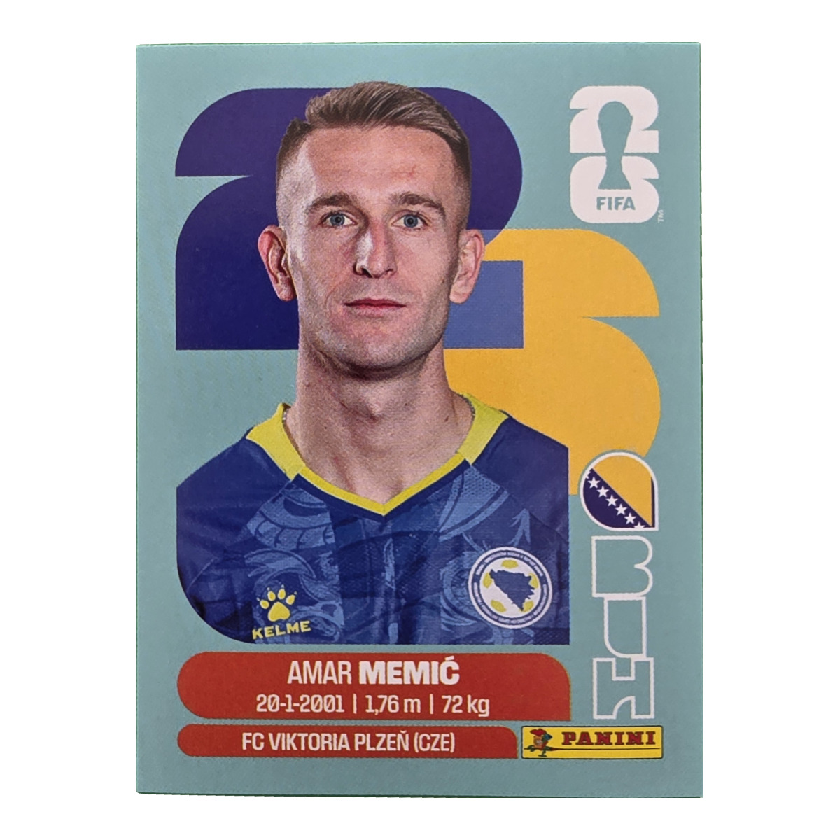 Amar Memic - Bosnien und Herzegowina, FIFA WM 2026, Nr. BIH16