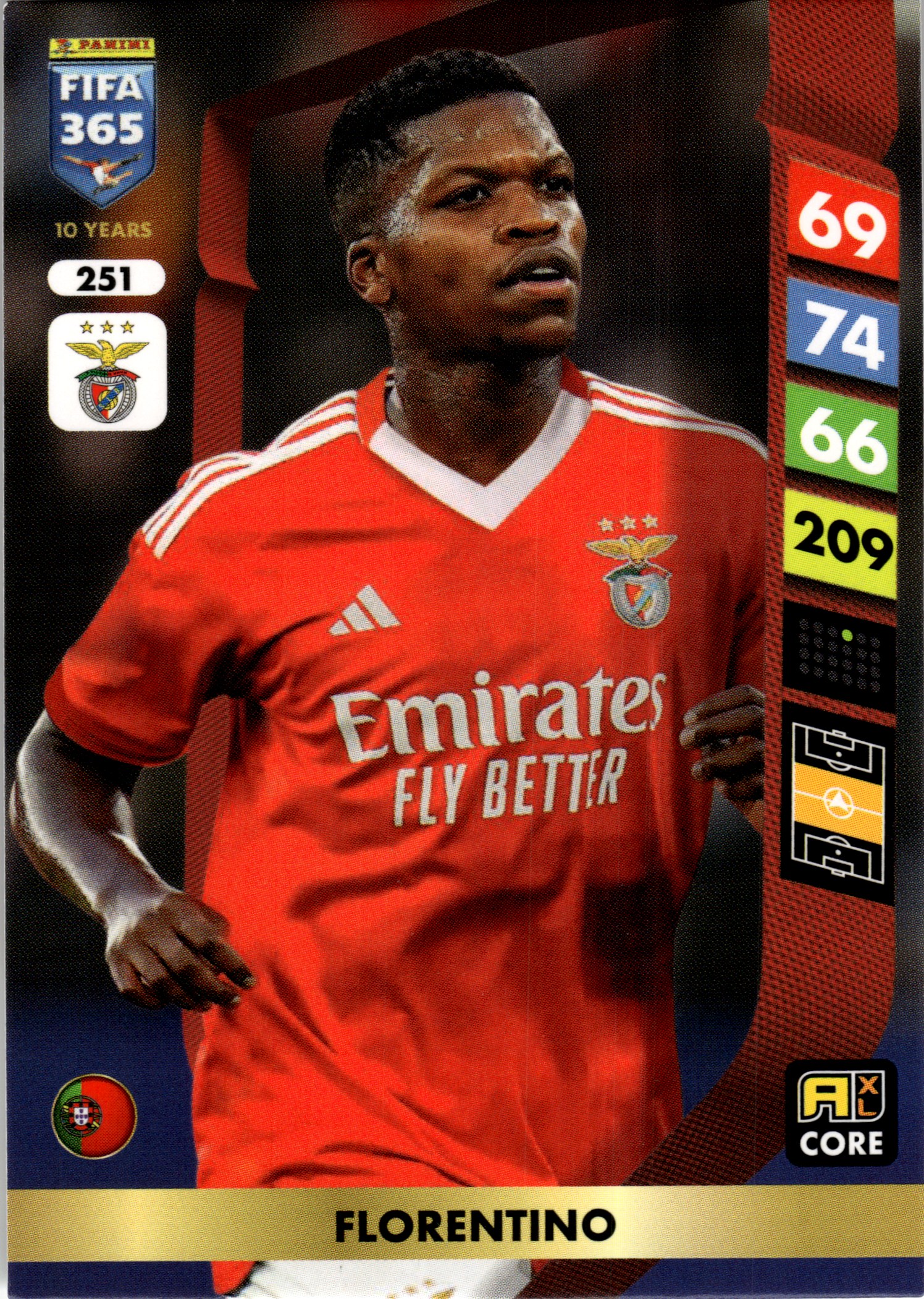 Florentino - Panini Adrenalyn XL FIFA 365 Base Set 2025, Nr. 251 (Art.-Nr. SG107738)