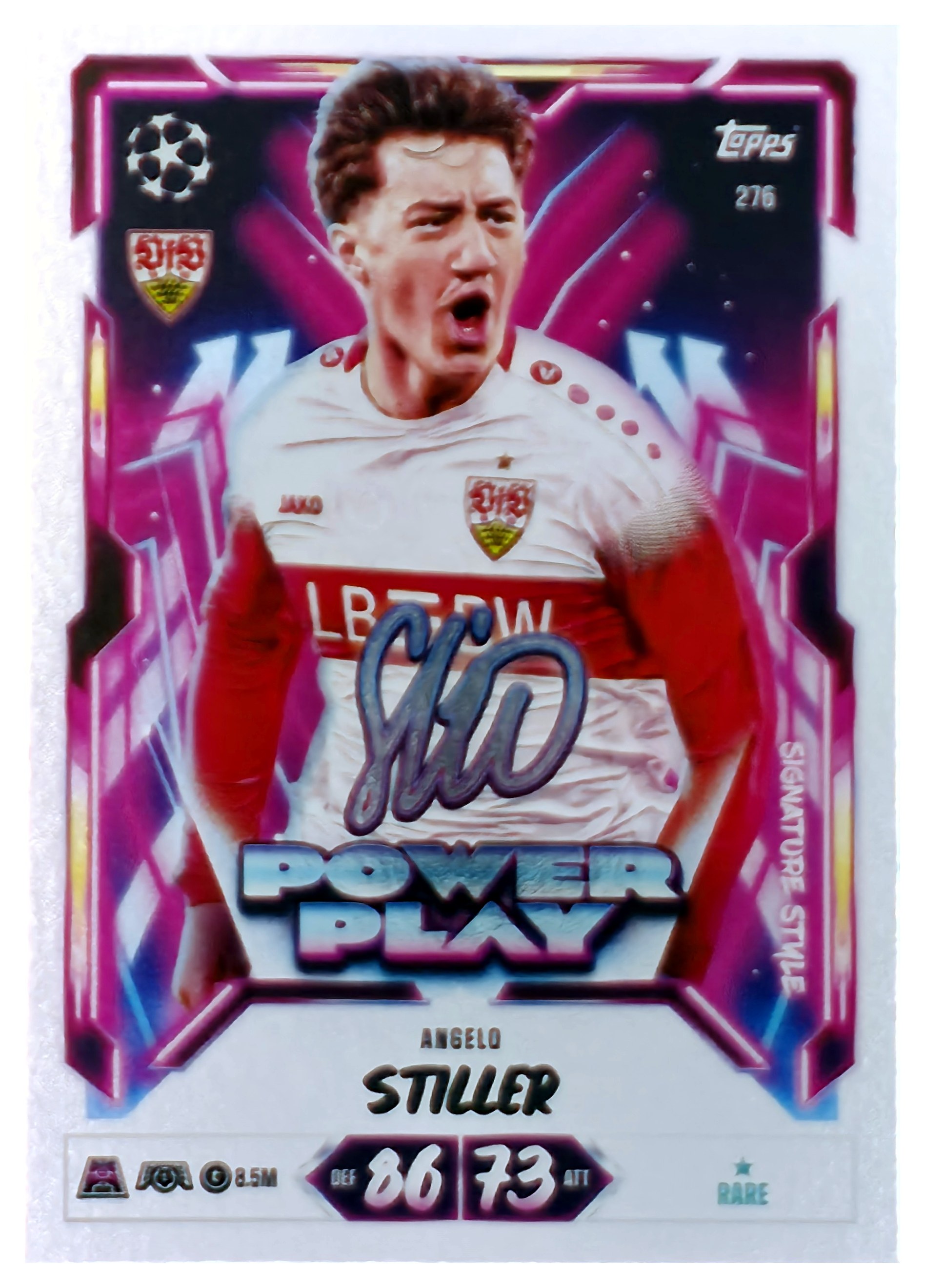 Angelo Stiller - Topps Match Attax UEFA Club Competitions Power Play Signature Style 2026-27, Nr. 276 (Art.-Nr. SG107539)