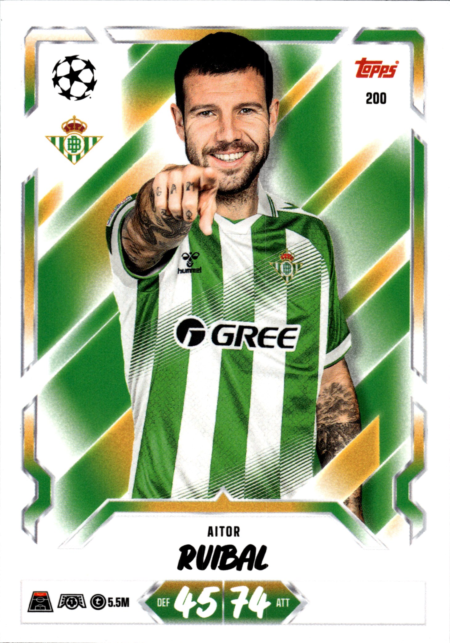 Aitor Ruibal - Topps Match Attax UEFA Club Competitions Base Set 2026-27, Nr. 200 (Art.-Nr. SG107397)