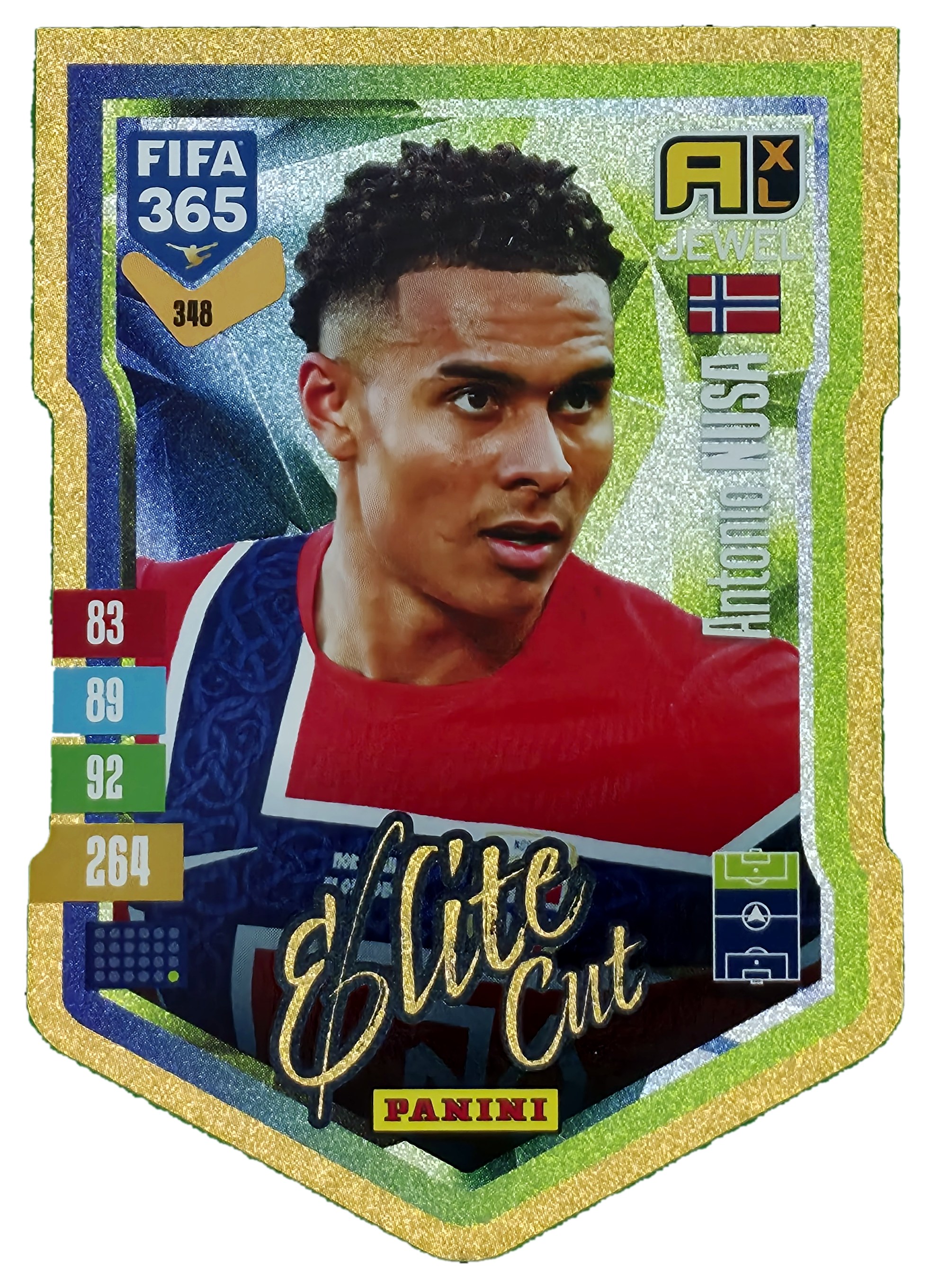 Antonio Nusa - Panini Adrenalyn XL FIFA 365 Elite Cut 2026-27, Nr. 348 – Insert (Art.-Nr. SG110414)