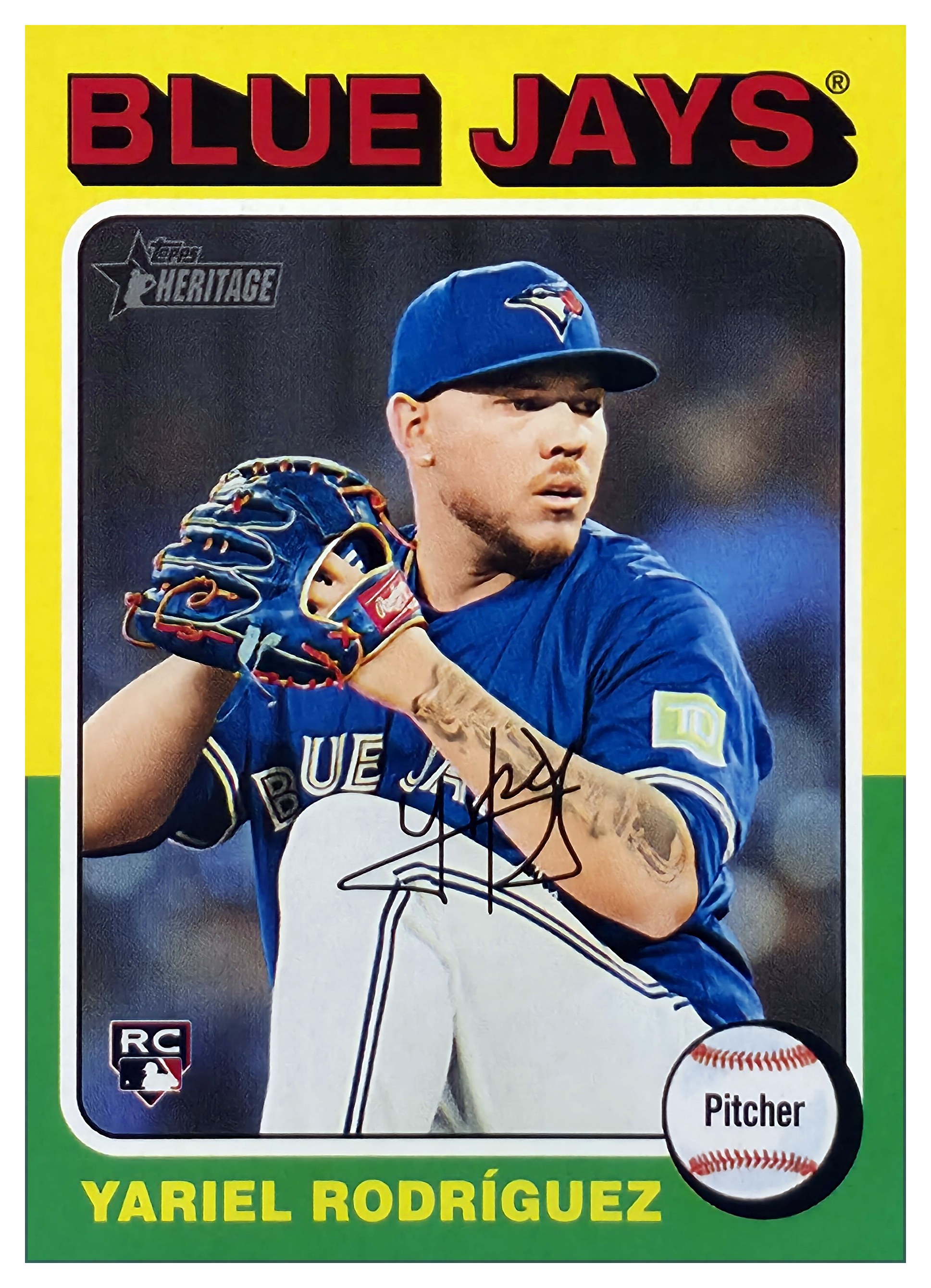 Yariel Rodríguez - Topps Heritage High Number Base Set 2024, Nr. 550 – Rookie Card (Art.-Nr. SG108752)