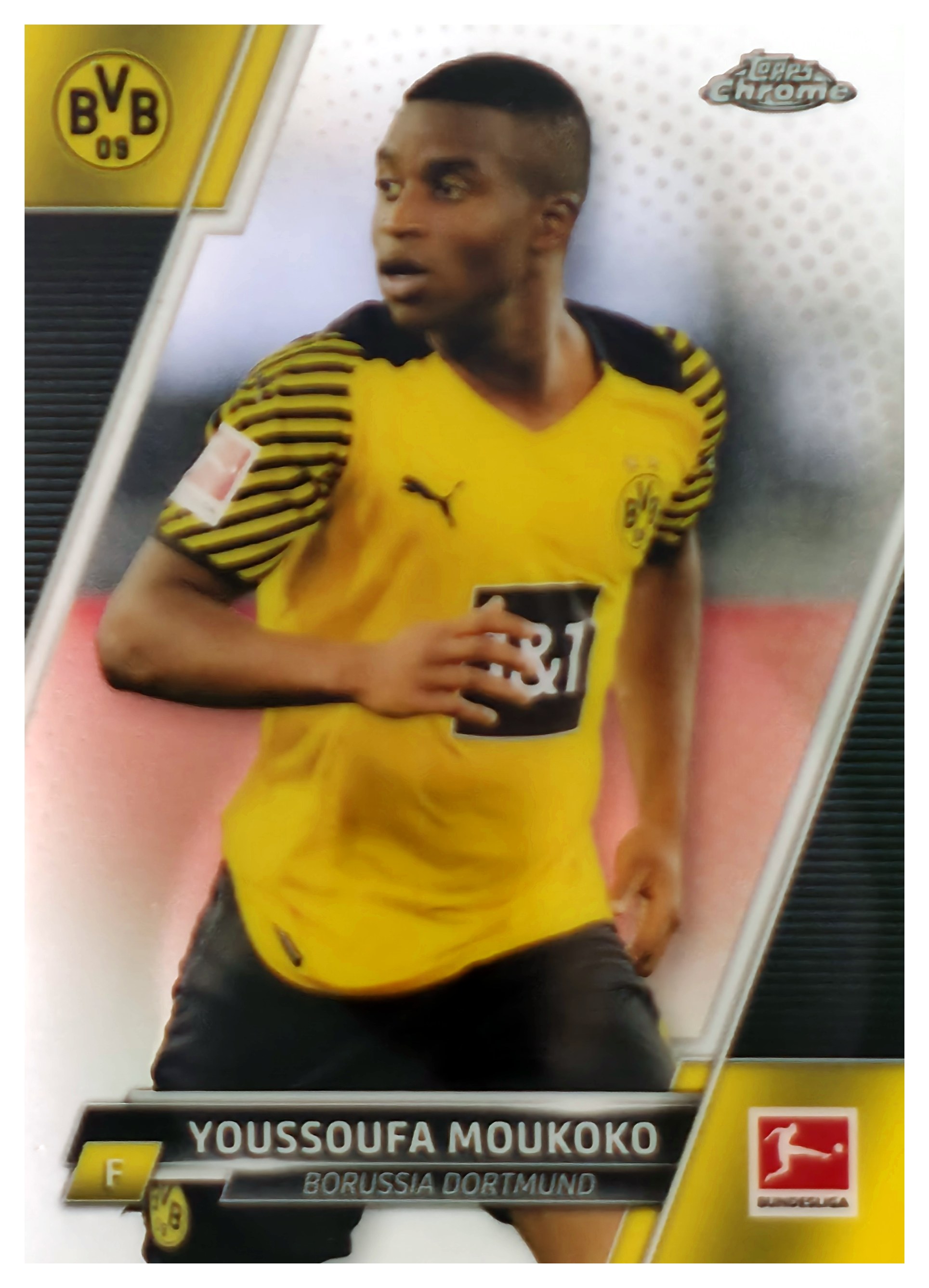 Youssoufa Moukoko - Topps Chrome Bundesliga Base Set 2021-22, Nr. 28 (Art.-Nr. SG109519)
