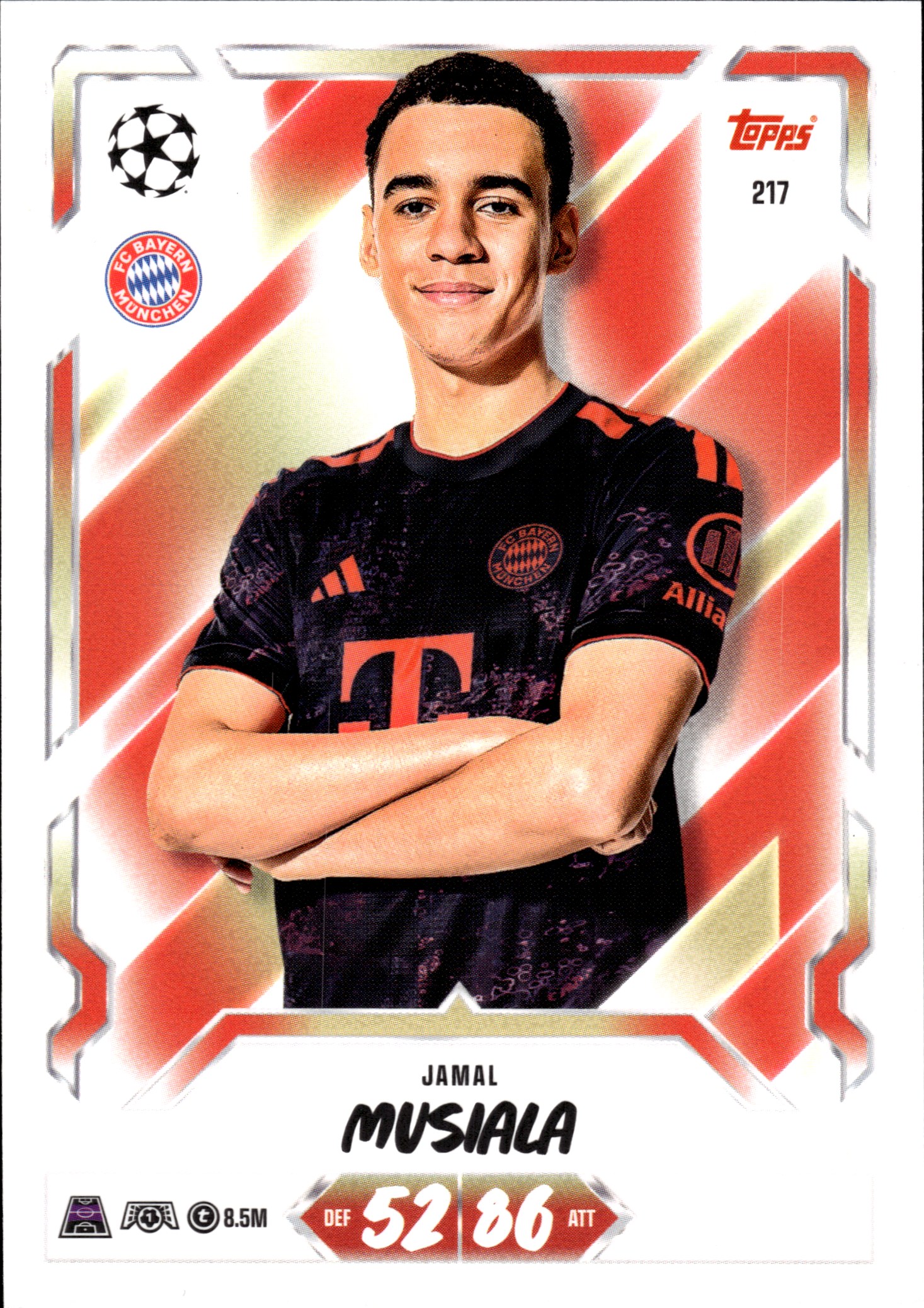 Jamal Musiala - Topps Match Attax UEFA Club Competitions Base Set 2026-27, Nr. 217 (Art.-Nr. SG107063)