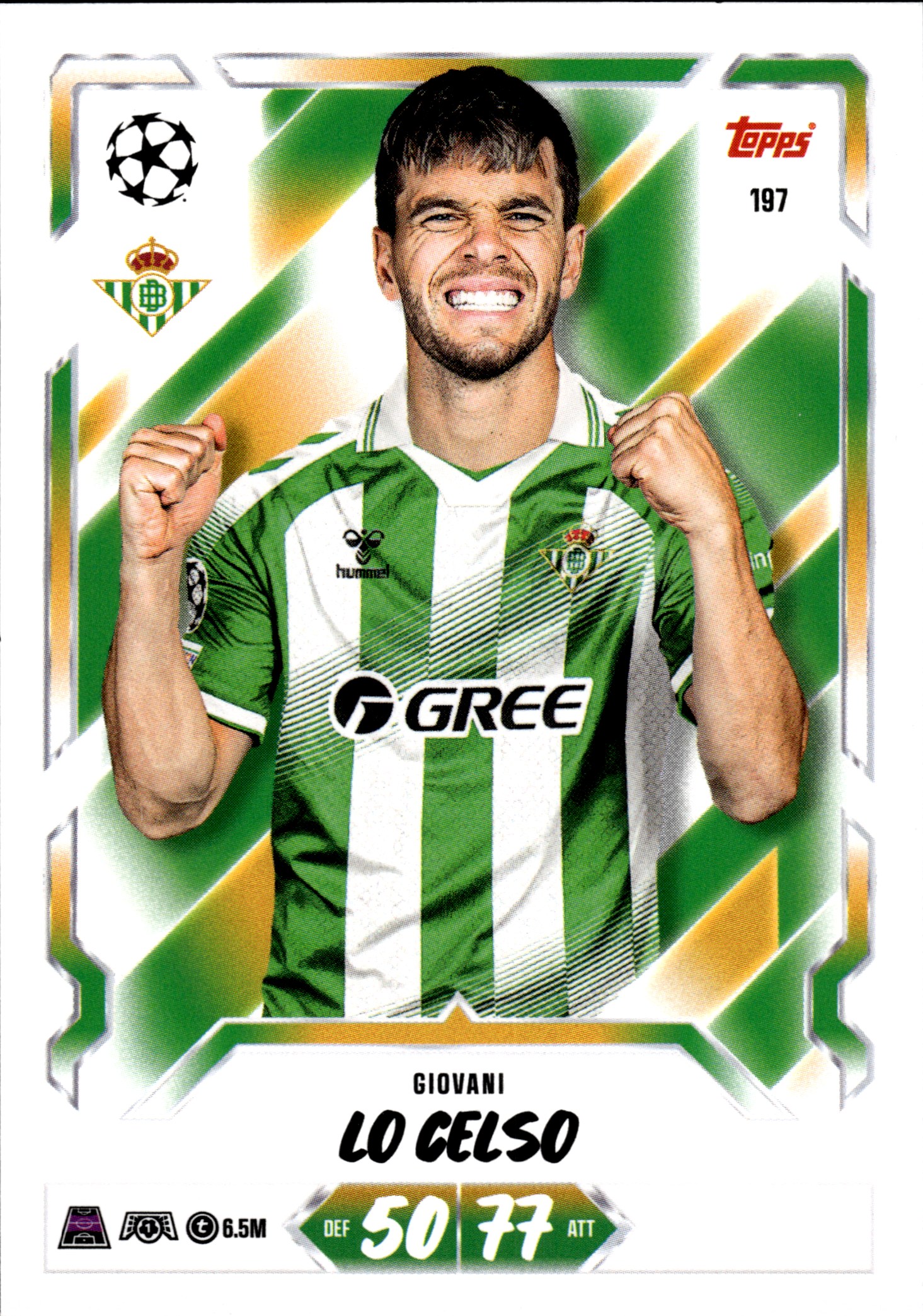 Giovani Lo Celso - Topps Match Attax UEFA Club Competitions Base Set 2026-27, Nr. 197 (Art.-Nr. SG107230)