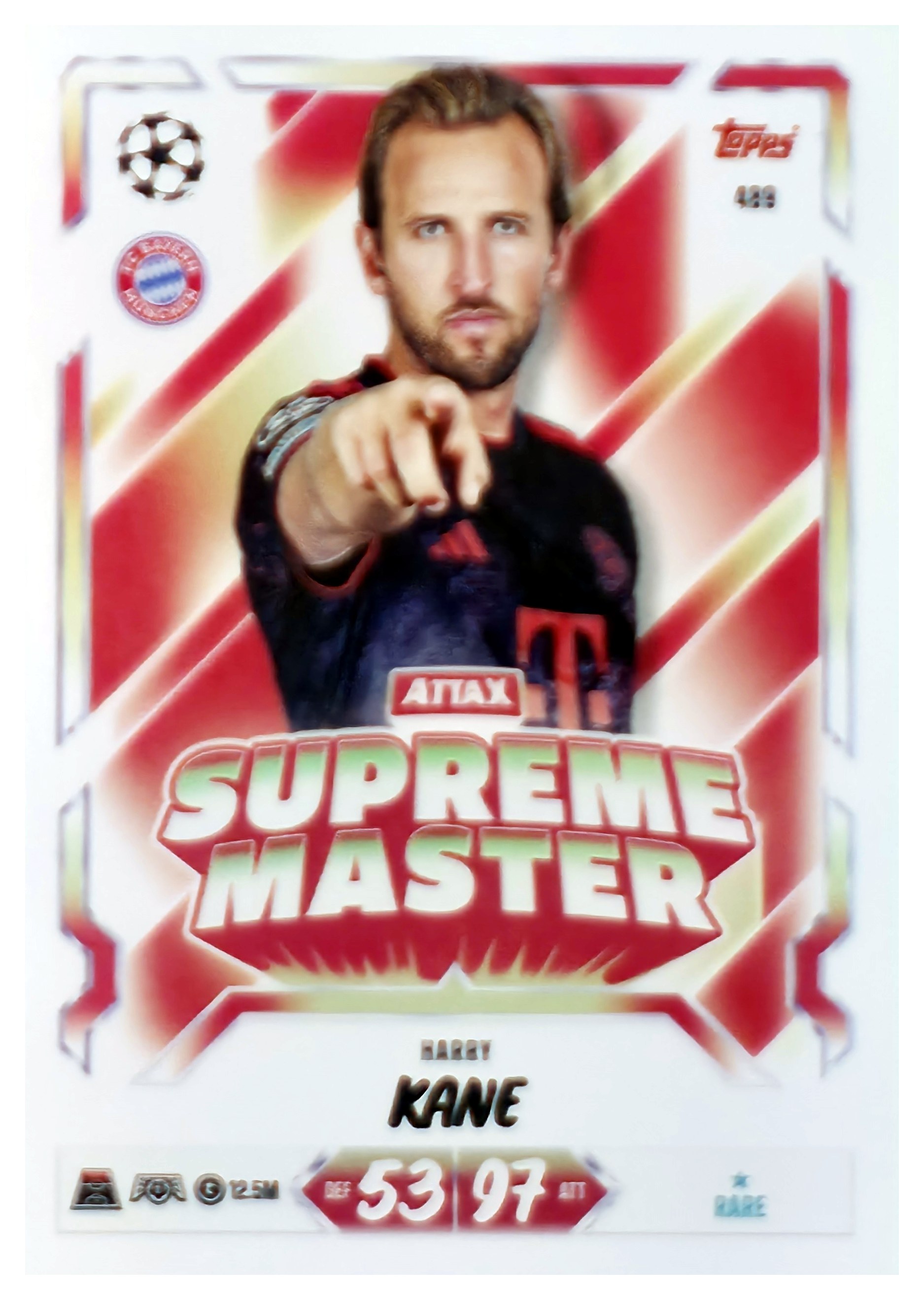Harry Kane - Topps Match Attax UEFA Club Competitions Attax Supreme Master 2026-27, Nr. 489 (Art.-Nr. SG107673)
