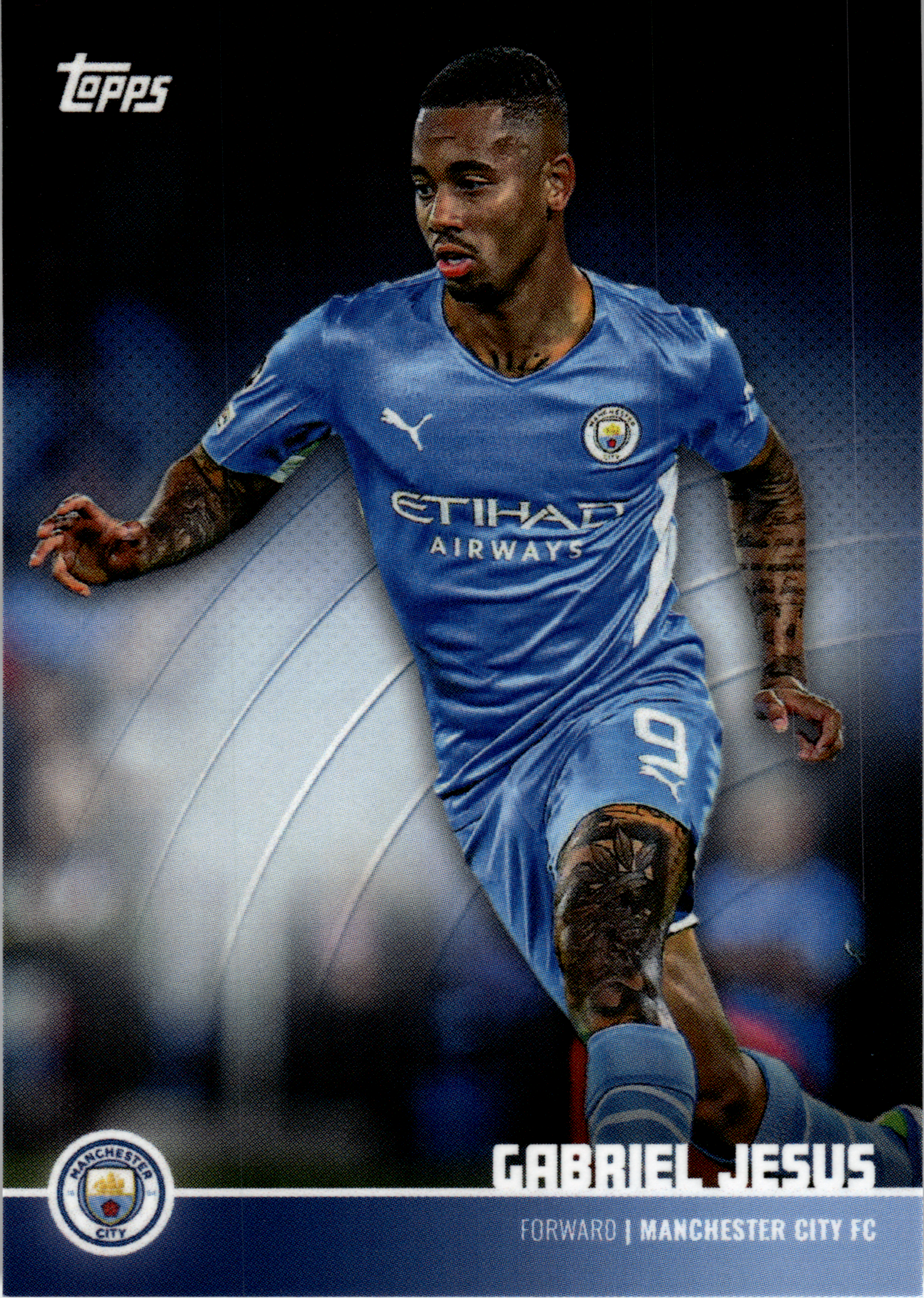 Gabriel Jesus - Topps Manchester City Team Set Base Set 2021-22 (Art.-Nr. SG106340)