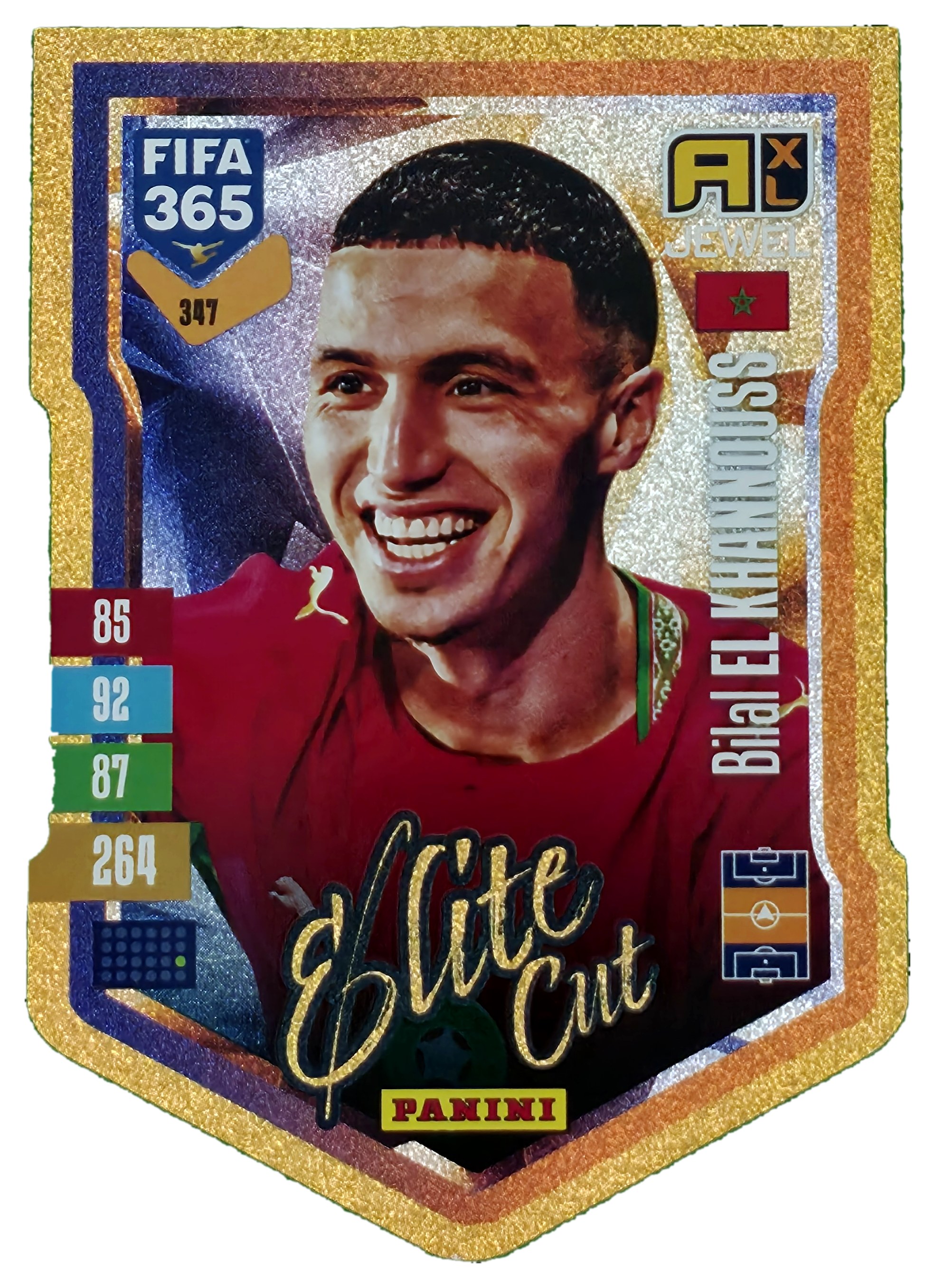 Bilal El Khannouss - Panini Adrenalyn XL FIFA 365 Elite Cut 2026-27, Nr. 347 – Insert (Art.-Nr. SG110423)