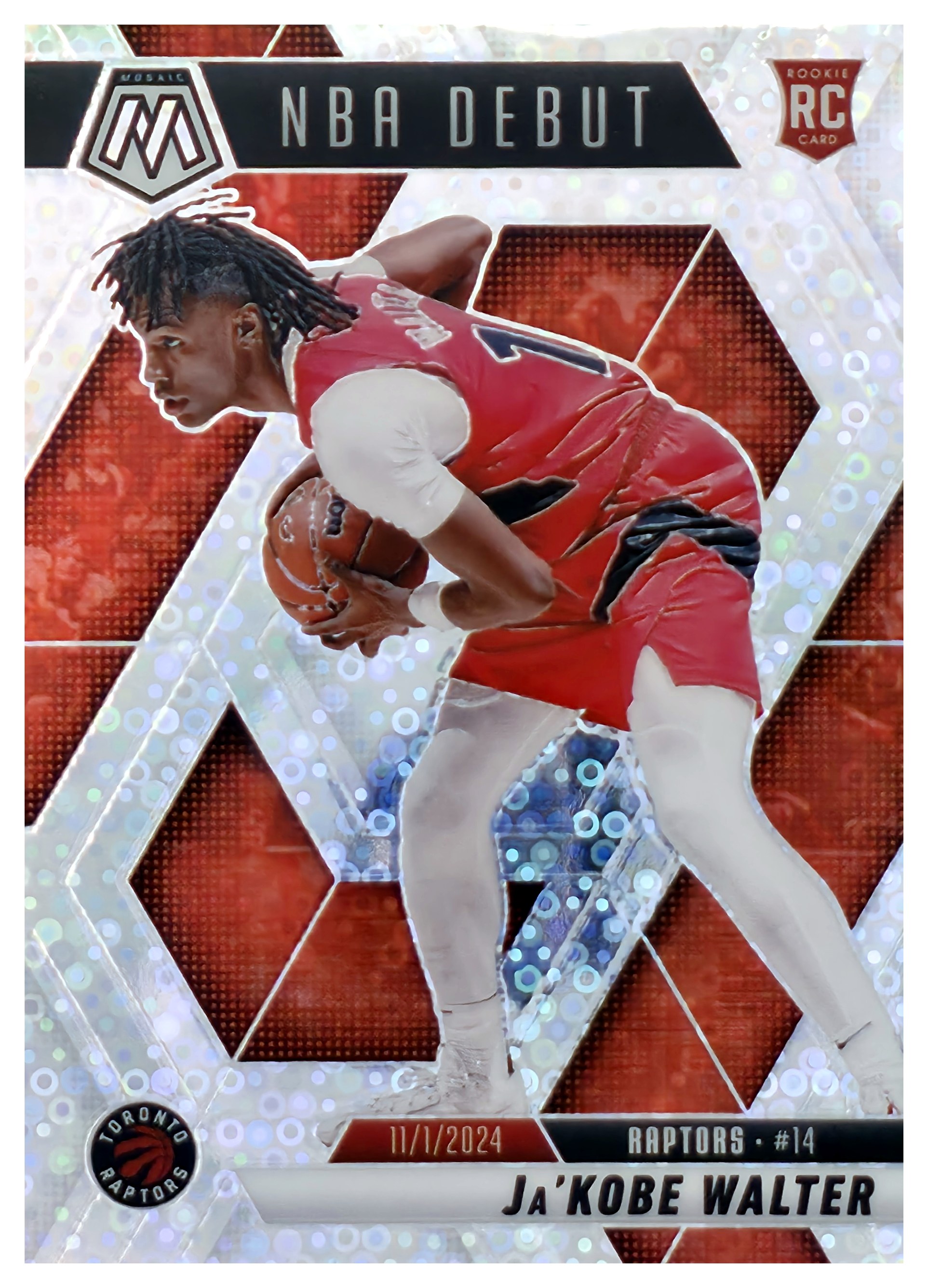 Ja'Kobe Walter - Panini Mosaic NBA Debut 2024-25, Nr. 253 – Rookie Card, Mosaic (Art.-Nr. SG109090)