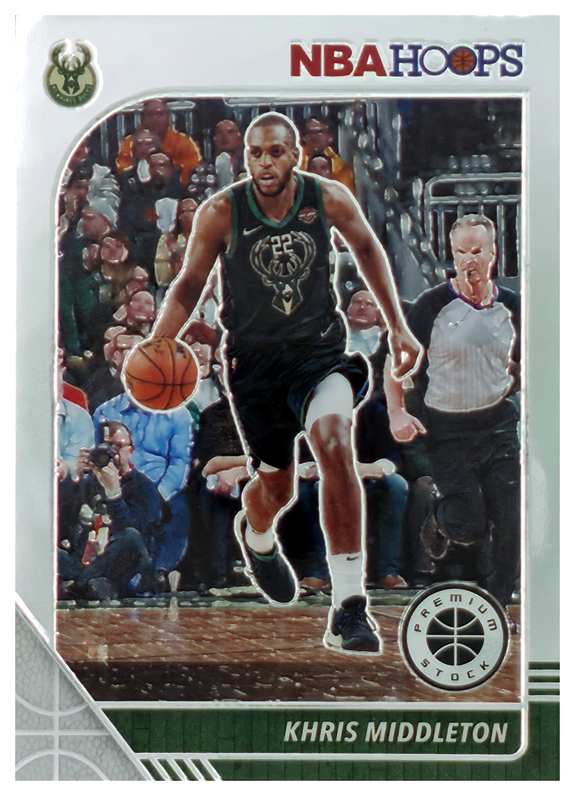 Khris Middleton - Panini Hoops Premium Stock Base Set 2019-20, Nr. 107 (Art.-Nr. SG107010)