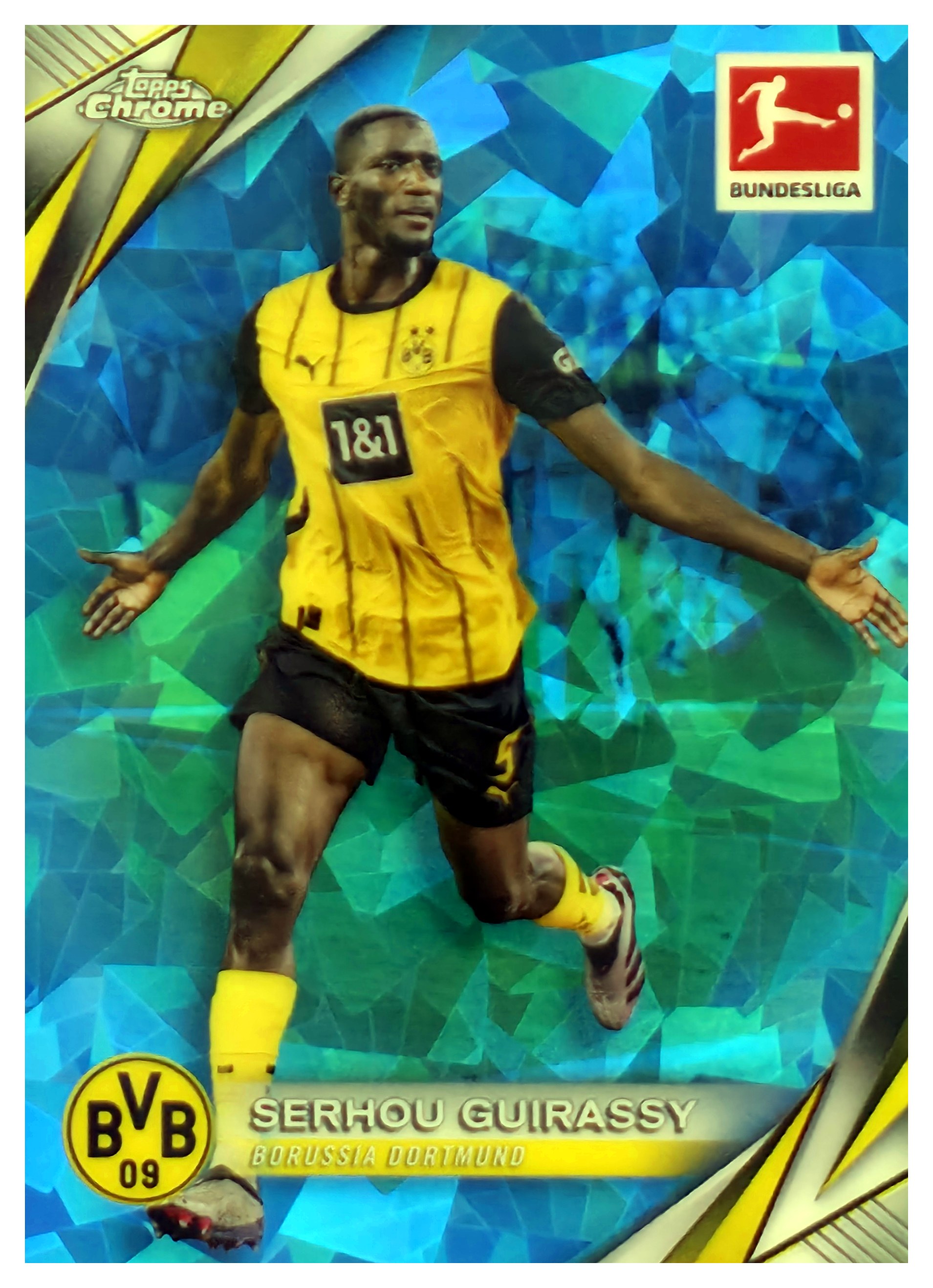 Serhou Guirassy - Topps Chrome Sapphire Bundesliga Base Set 2024-25, Nr. 28 (Art.-Nr. SG108050)
