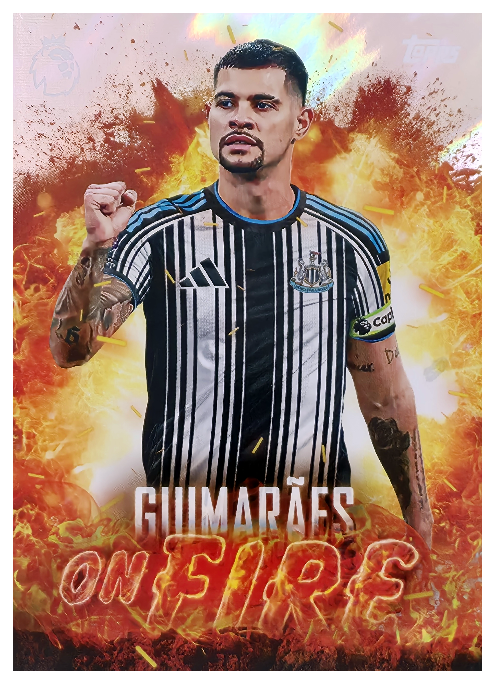 Bruno Guimarães - Topps Flagship Premier League On Fire 2026-27, Nr. OF 15 – Insert (Art.-Nr. SG104813)