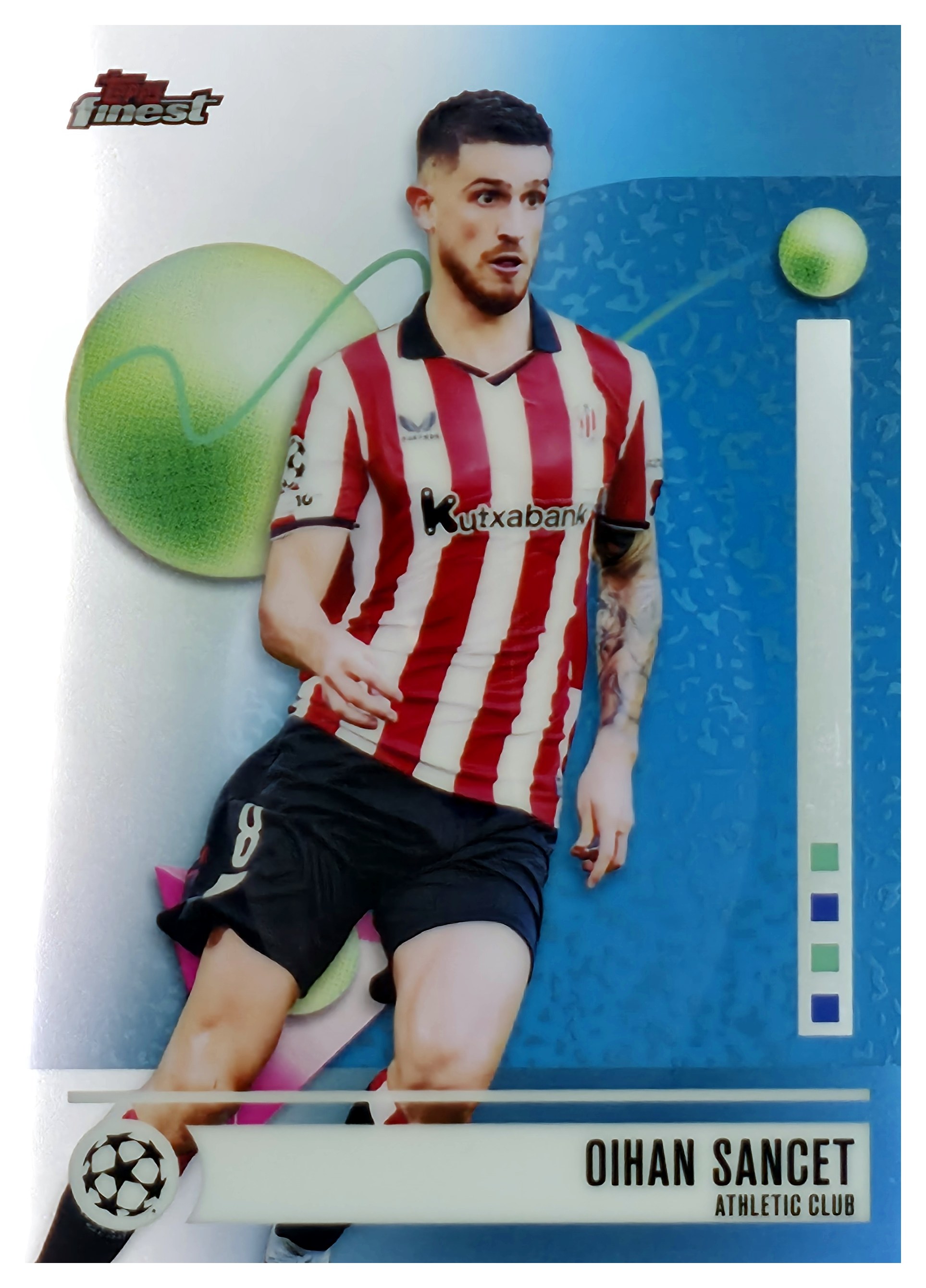 Oihan Sancet - Topps Finest UEFA Club Competitions Base Set 2025-26, Nr. 5 (Art.-Nr. SG108143)