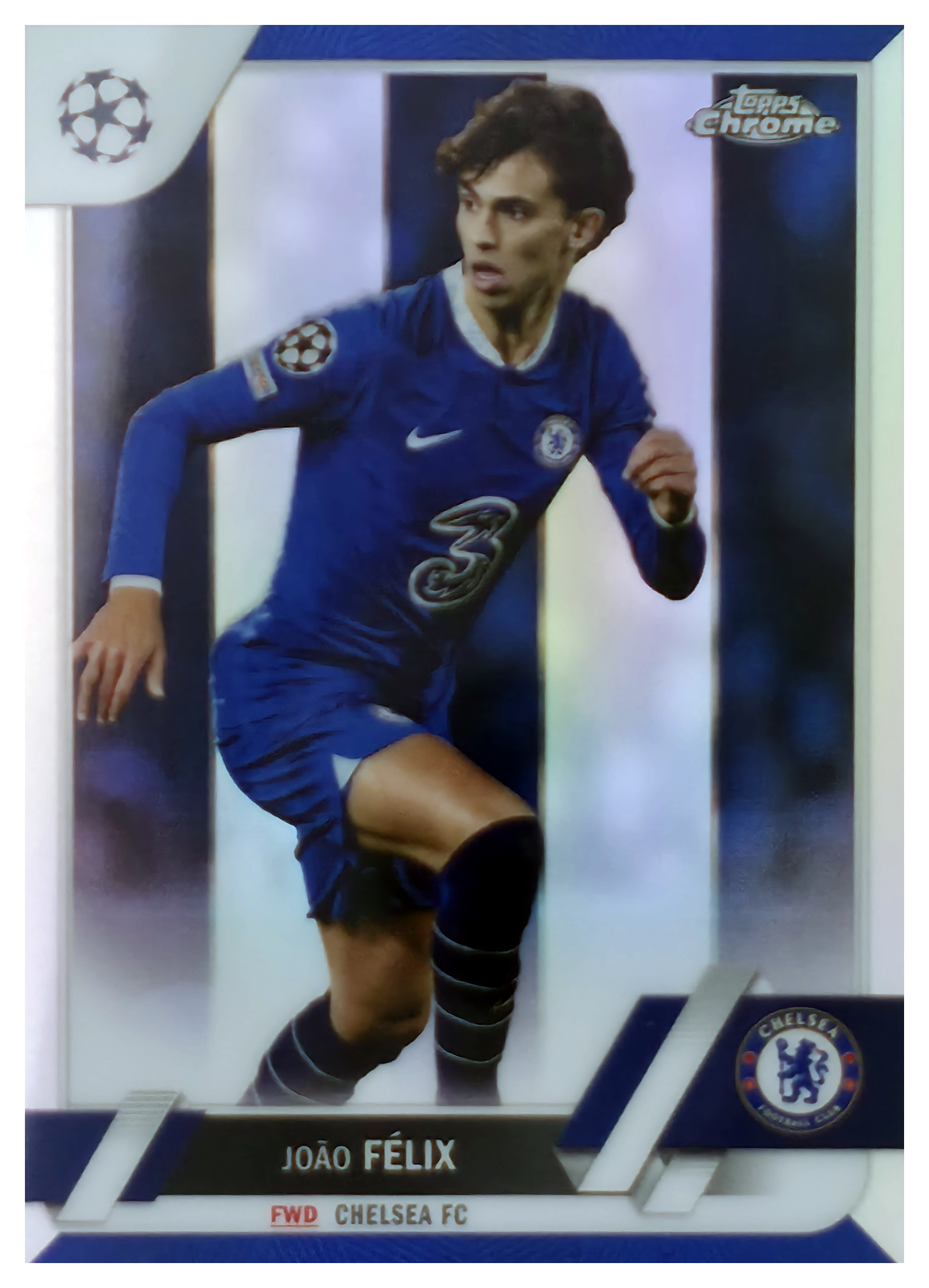 João Félix - Topps Chrome UEFA Club Competitions Base Set 2022-23, Nr. 70 – Numeriert, Color Match (Nummeriert)
