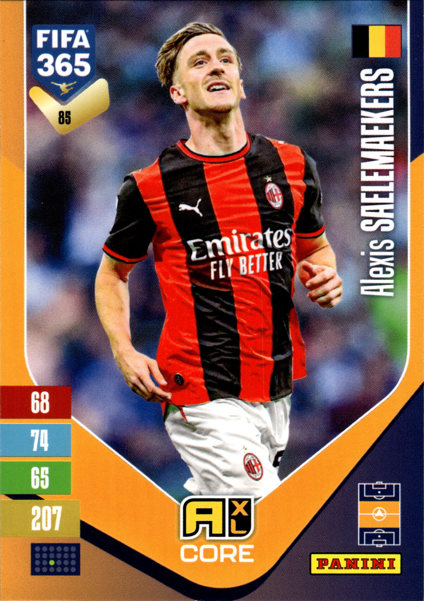 Alexis Saelemaekers - Panini Adrenalyn XL FIFA 365 Base Set 2026-27, Nr. 85 (Art.-Nr. SG110185)