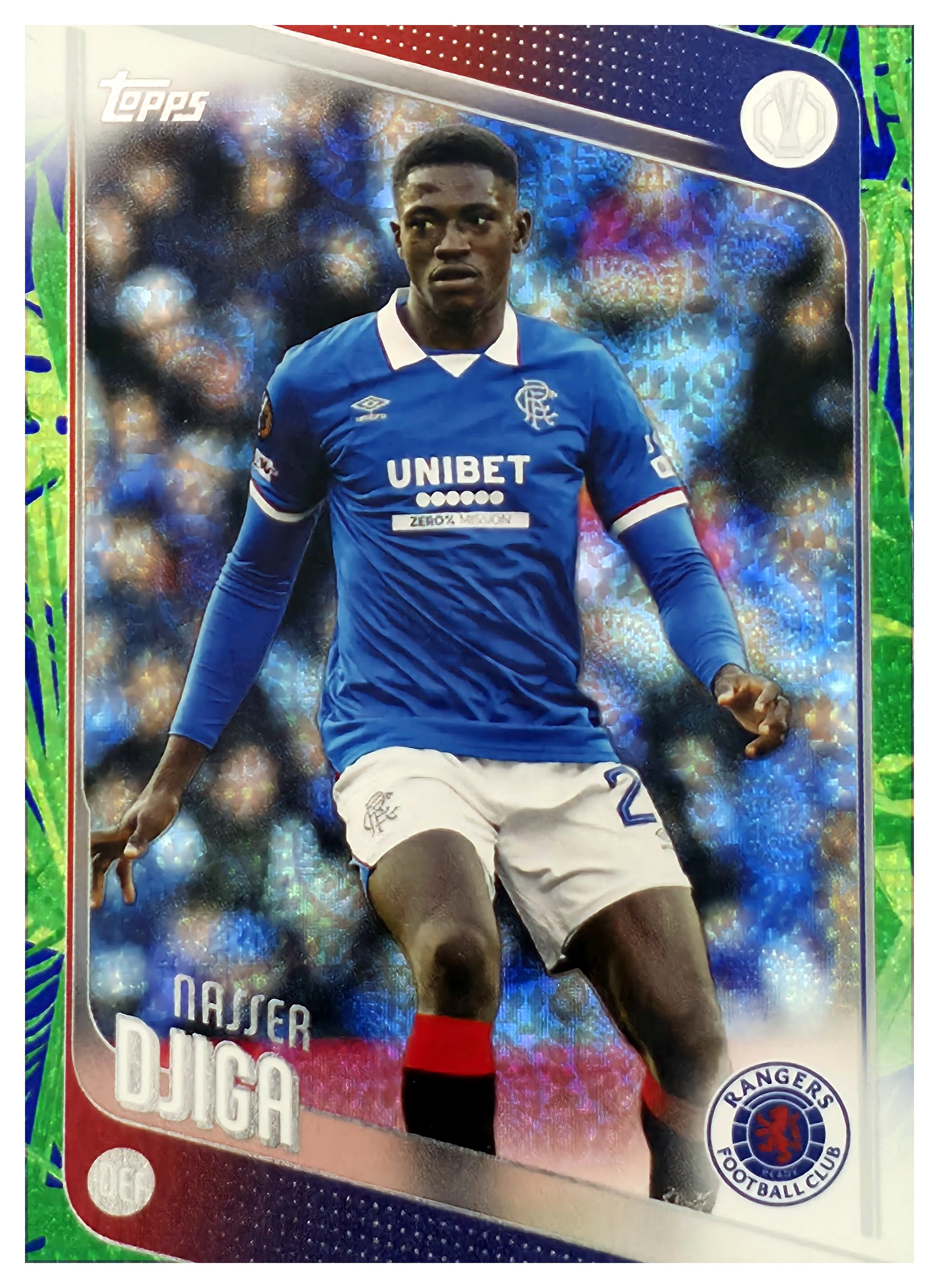 Nasser Djiga - Topps UEFA Club Competitions Base Set 2025-26, Nr. 140 – Diamante (Art.-Nr. SG110749)