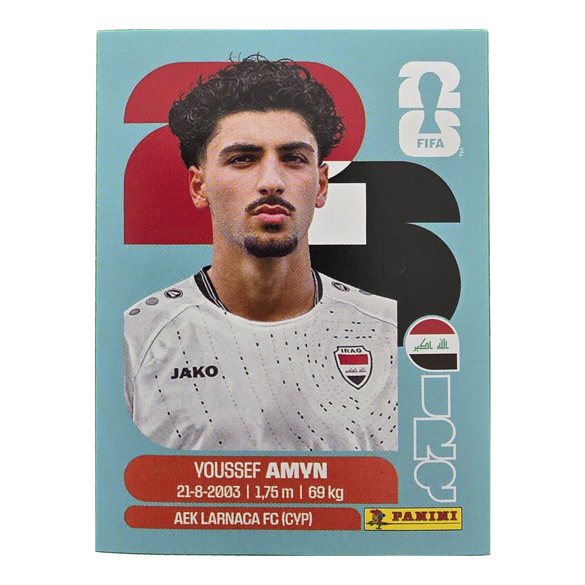 Youssef Amyn - Irak, FIFA WM 2026, Nr. IRQ14