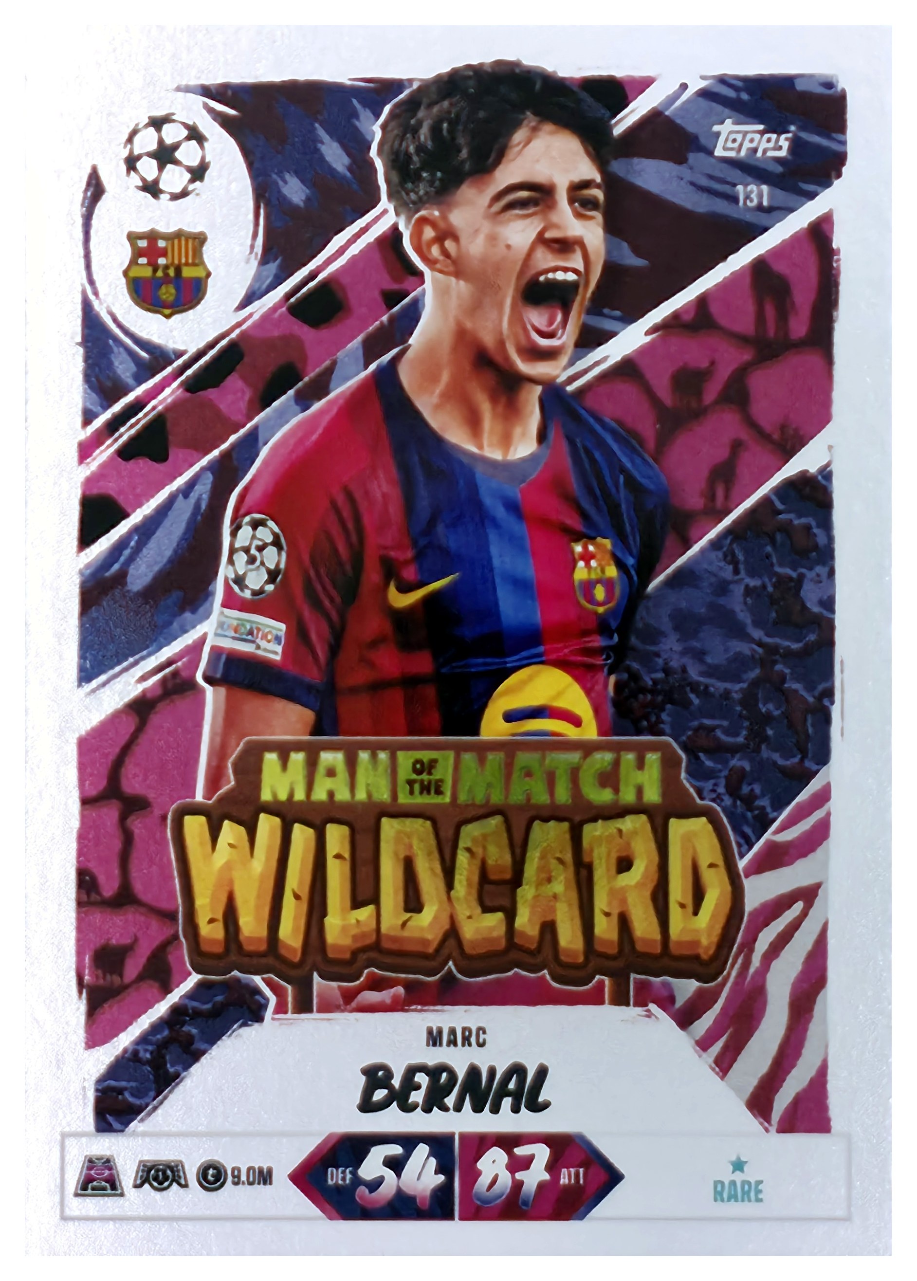 Marc Bernal - Topps Match Attax UEFA Club Competitions Man of the Match Wildcard 2026-27, Nr. 131 (Art.-Nr. SG107468)