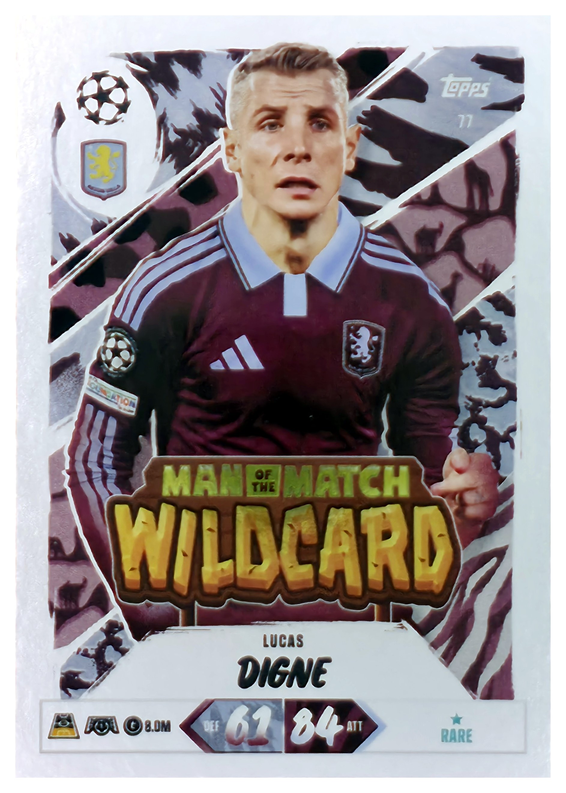 Lucas Digne - Topps Match Attax UEFA Club Competitions Man of the Match Wildcard 2026-27, Nr. 77 (Art.-Nr. SG107481)