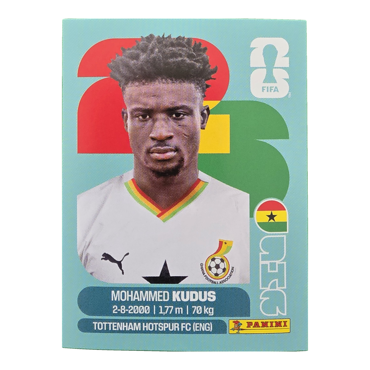Mohammed Kudus - Ghana, FIFA WM 2026, Nr. GHA14
