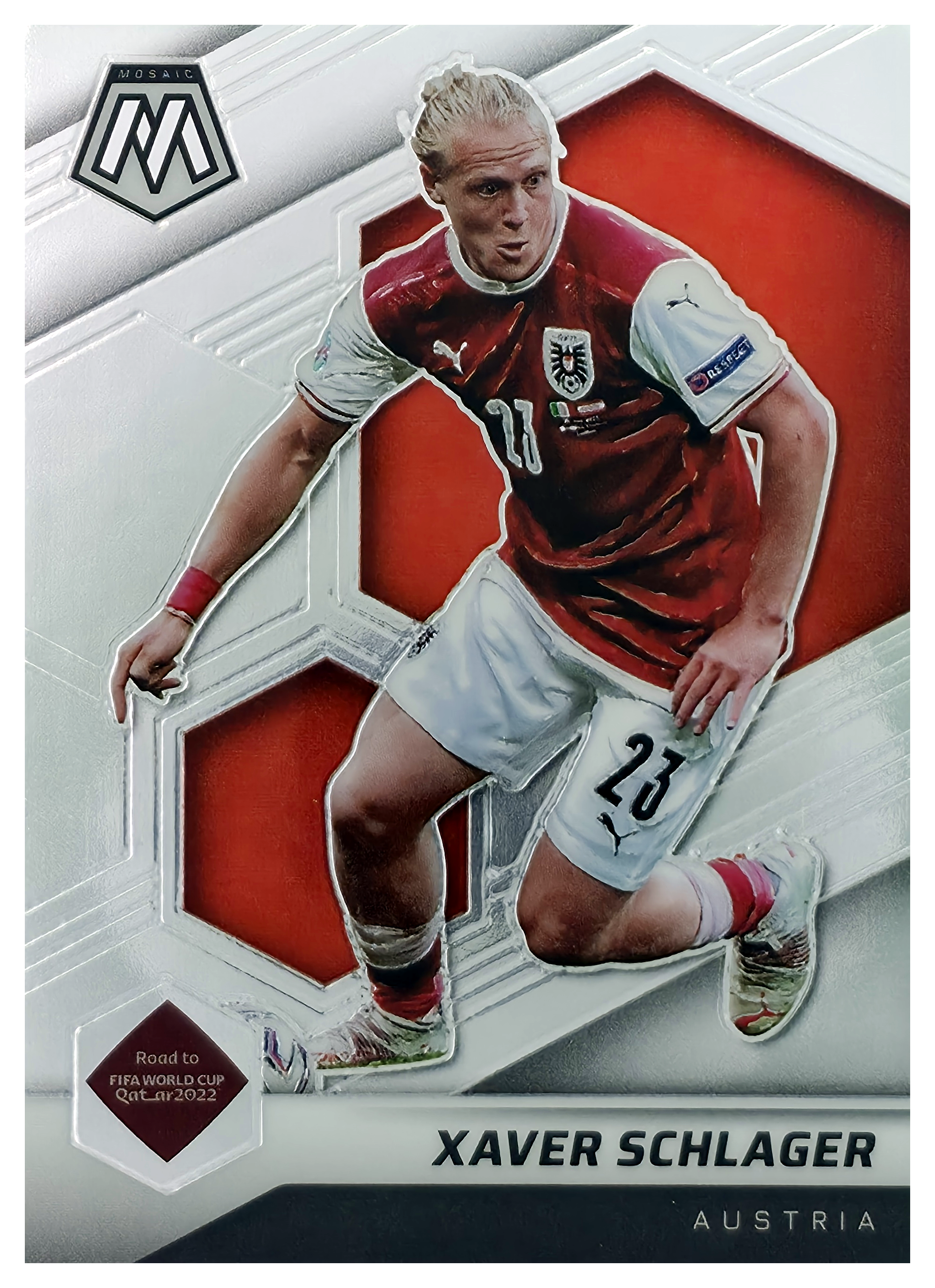 Xaver Schlager - Panini Mosaic FIFA Road to World Cup Base Set 2021-22, Nr. 131 (Art.-Nr. SG105922)