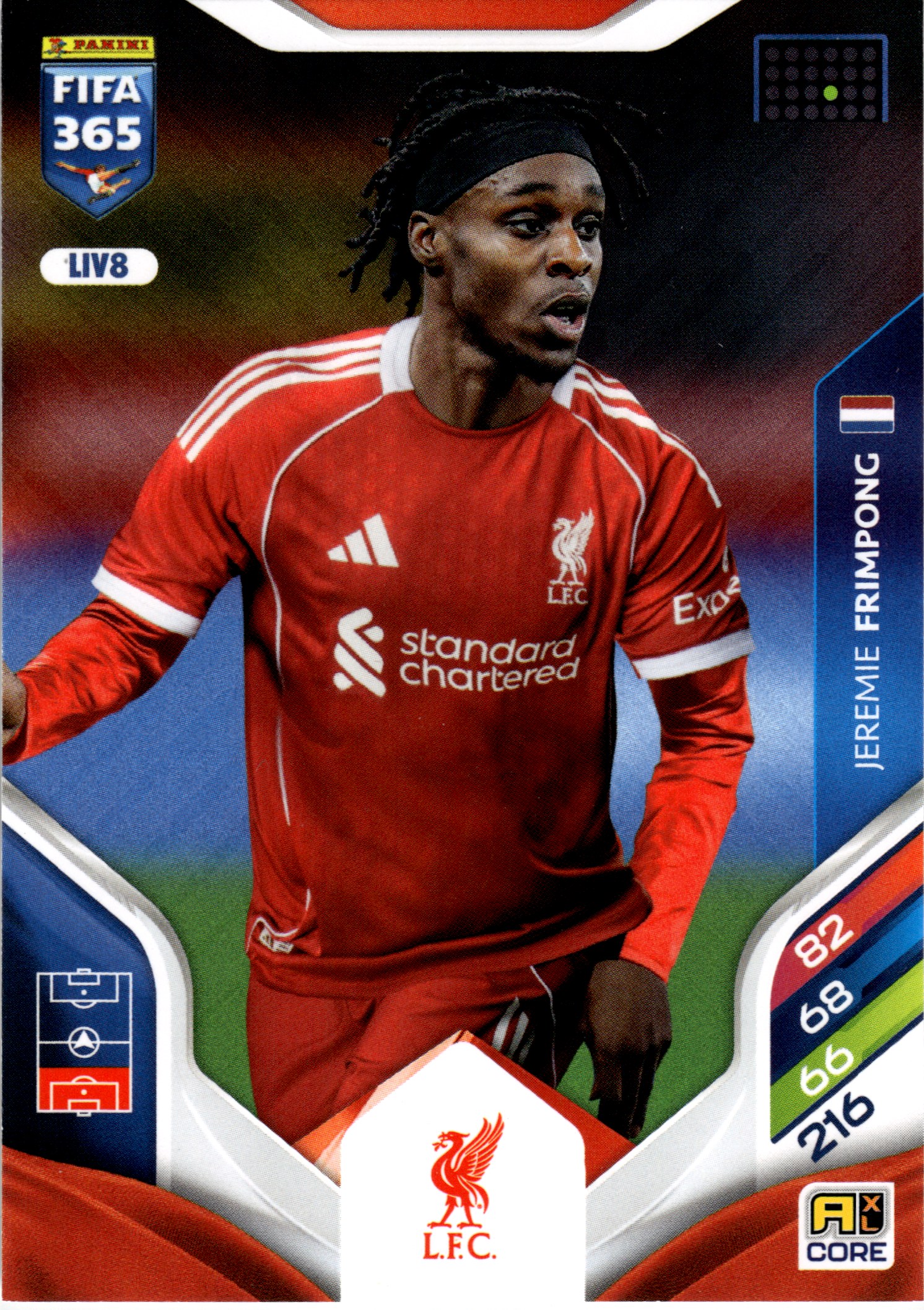 Jeremie Frimpong - Panini Adrenalyn XL FIFA 365 Base Set 2026, Nr. LIV8 (Art.-Nr. SG107796)