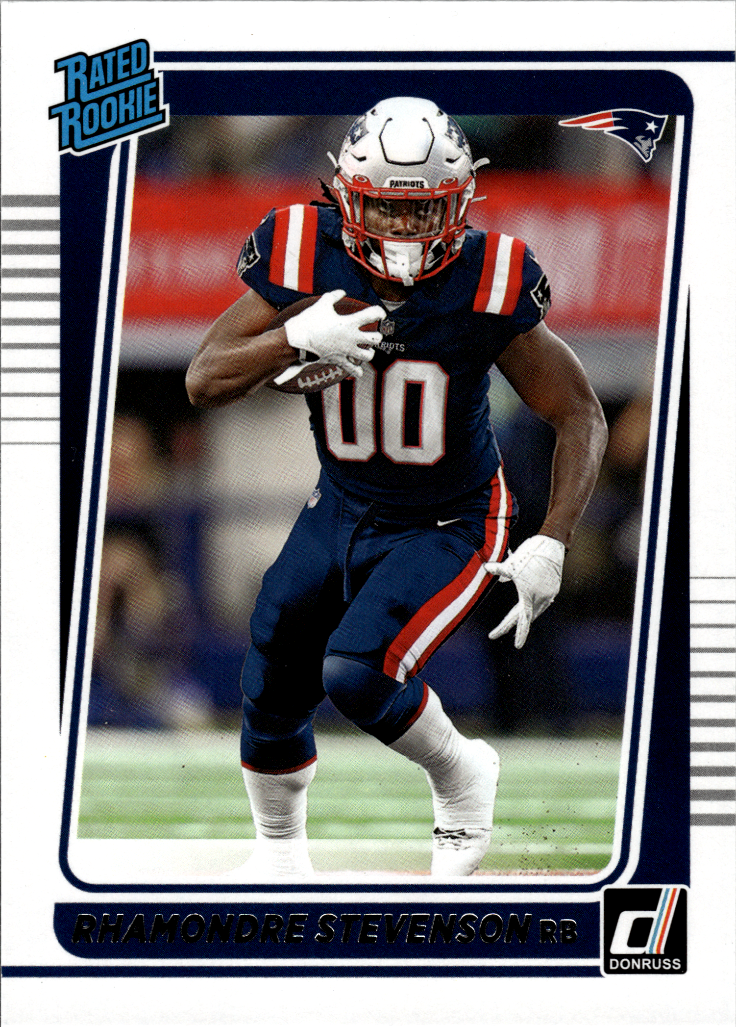 Rhamondre Stevenson - Panini Donruss Base Set 2021, Nr. 286 – Rookie Card (Art.-Nr. SG103950)