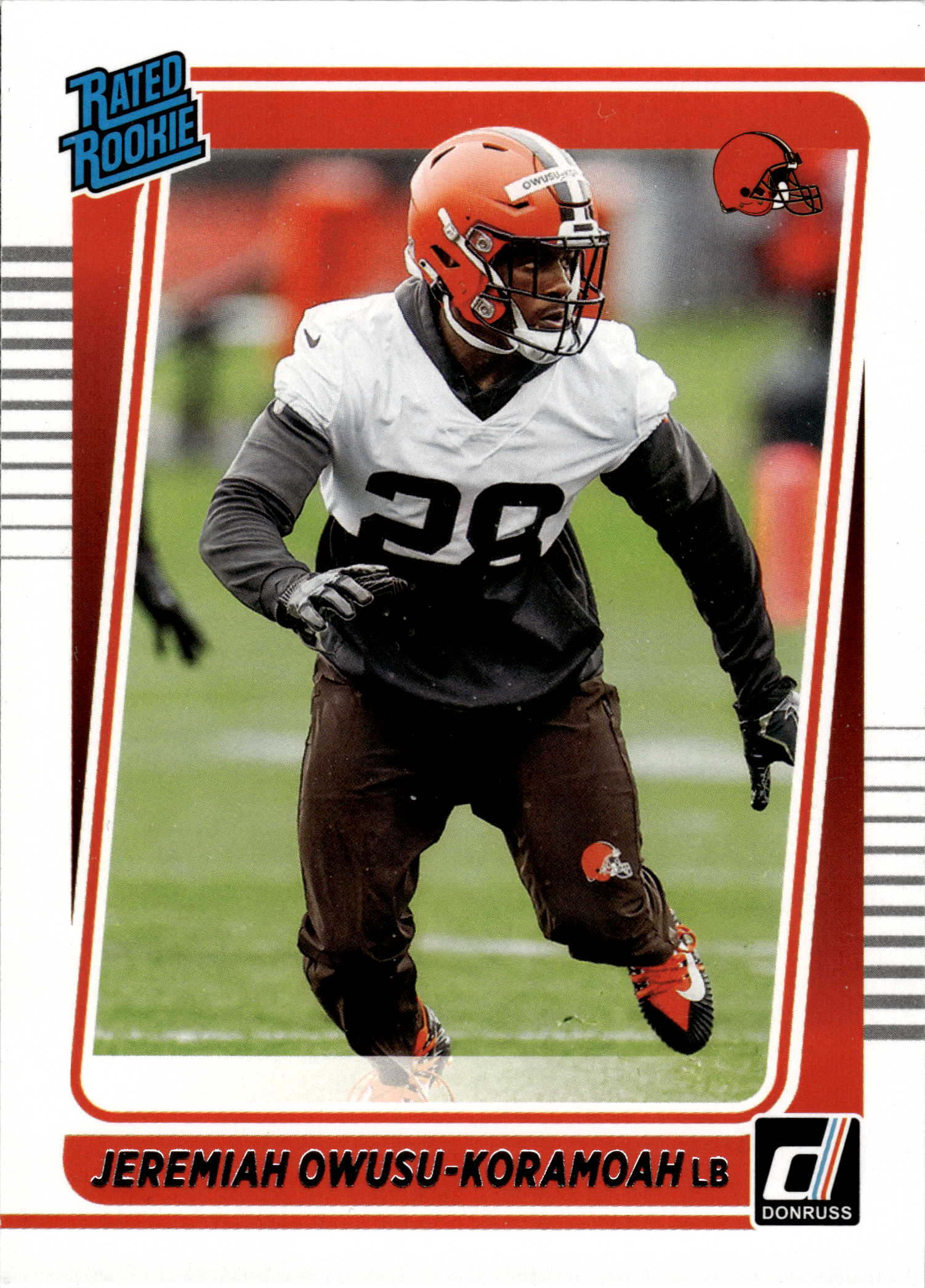 Jeremiah Owusu-Koramoah - Panini Donruss Base Set 2021, Nr. 326 – Rookie Card (Art.-Nr. SG103948)