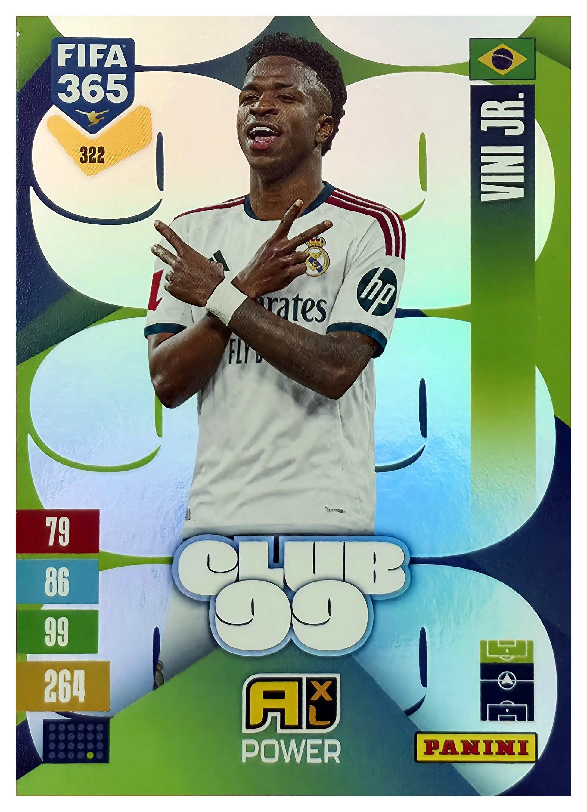 Vini Jr. - Panini Adrenalyn XL FIFA 365 Club 99 2026-27, Nr. 322 – Insert (Art.-Nr. SG110687)