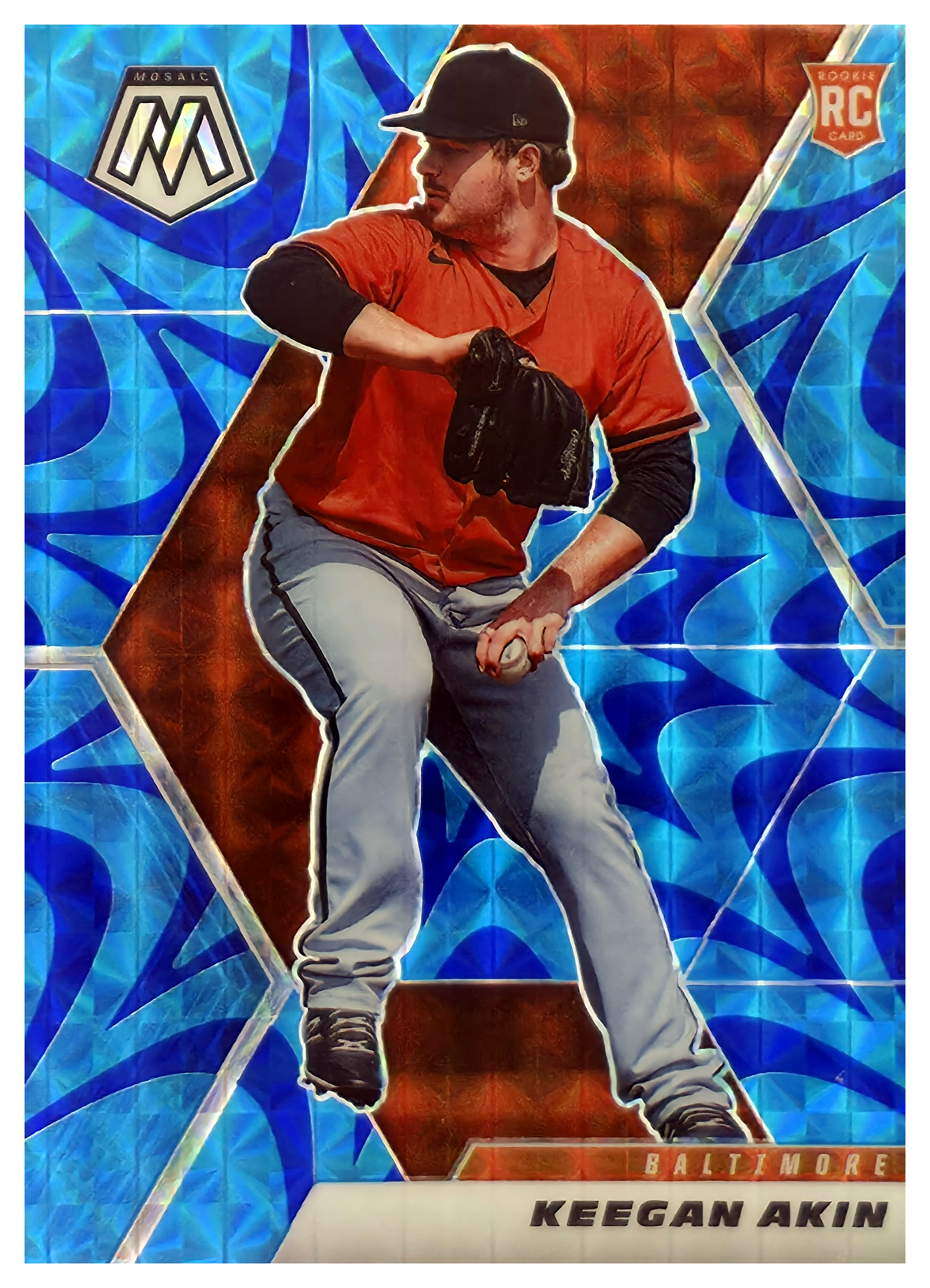 Keegan Akin - Panini Mosaic Base Set 2021, Nr. 239 – Rookie Card, Reactive Blue (Art.-Nr. SG106203)