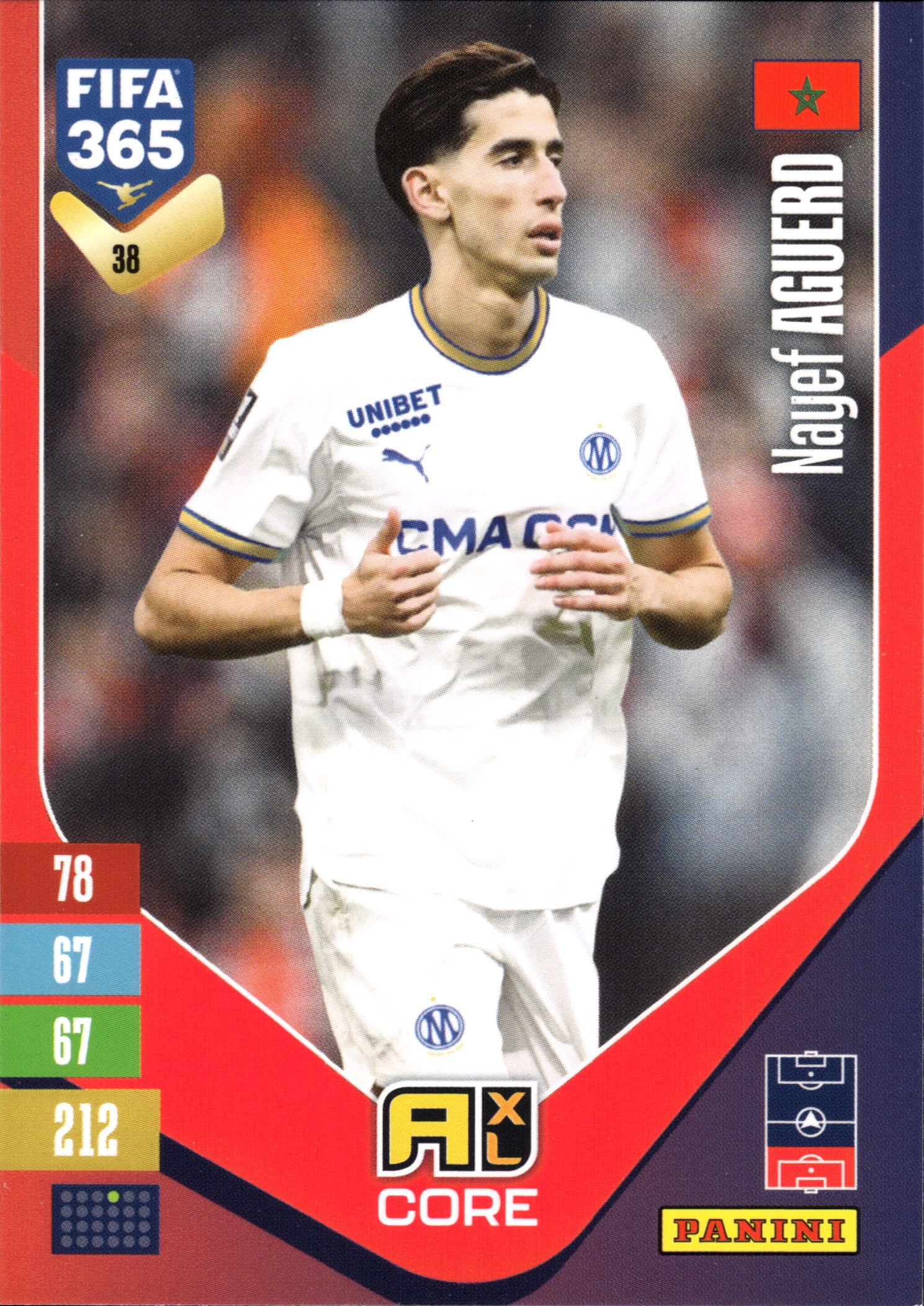 Nayef Aguerd - Panini Adrenalyn XL FIFA 365 Base Set 2026-27, Nr. 38 (Art.-Nr. SG110116)