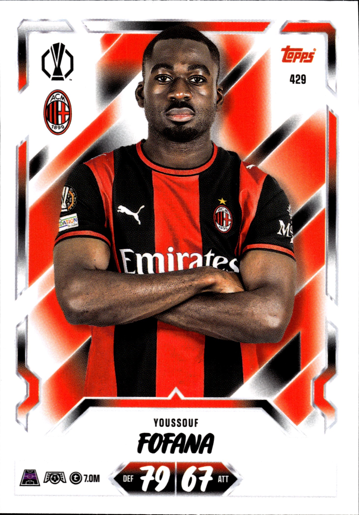 Youssouf Fofana - Topps Match Attax UEFA Club Competitions Base Set 2026-27, Nr. 429