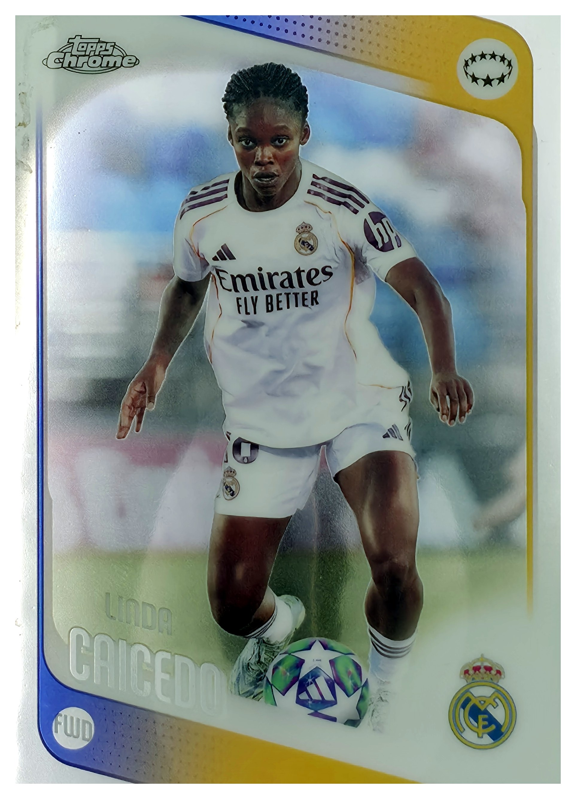 Linda Caicedo - Topps Chrome UEFA Women's Champions League Base Set 2025-26, Nr. 63 (Art.-Nr. SG110891)