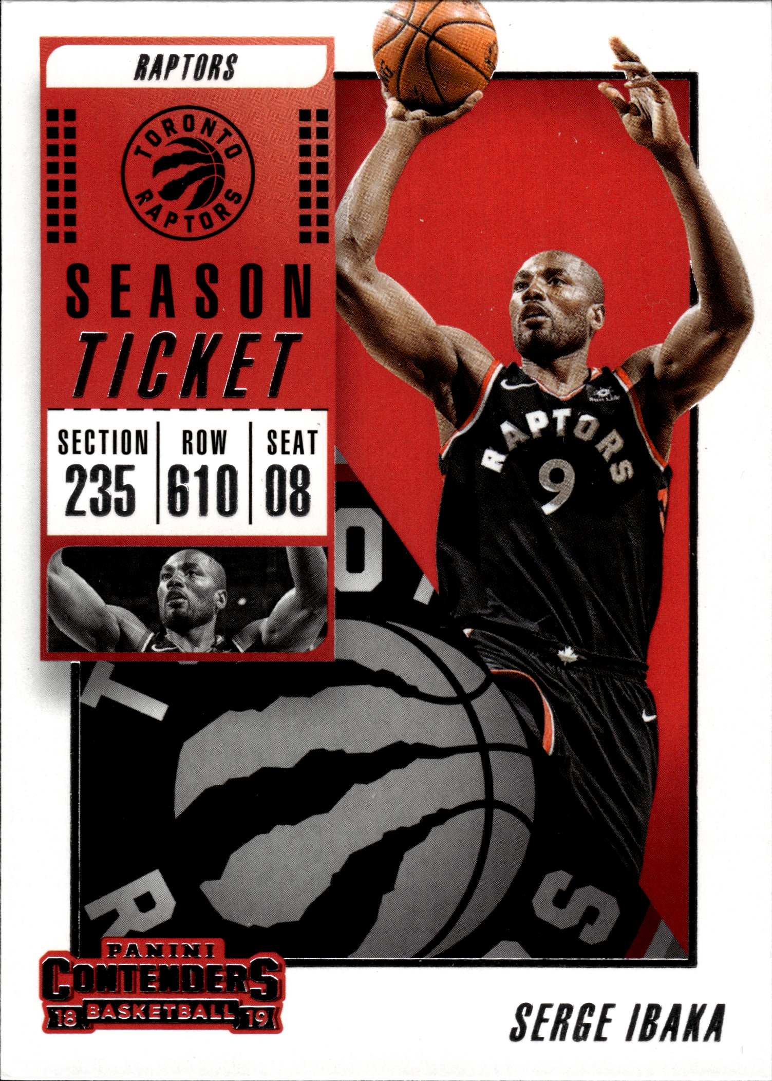 Serge Ibaka - Panini Contenders Season Ticket 2018-19, Nr. 19 (Art.-Nr. SG103783)