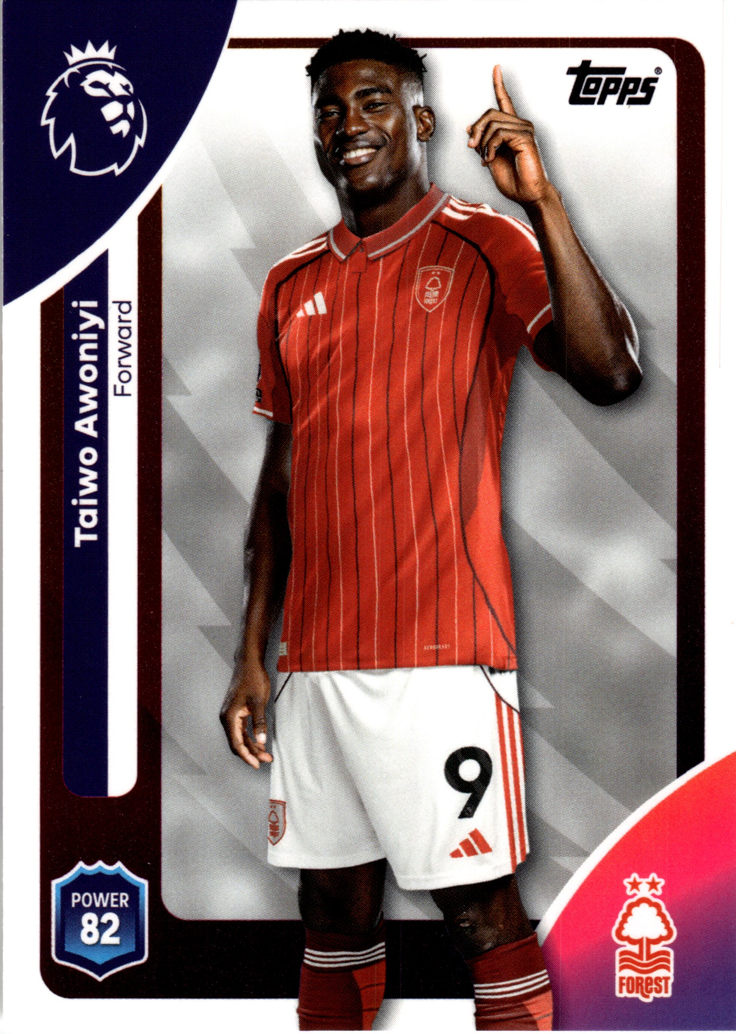 Taiwo Awoniyi - Topps Match Attax Premier League Base Set 2025-26, Nr. 248 (Art.-Nr. SG107894)