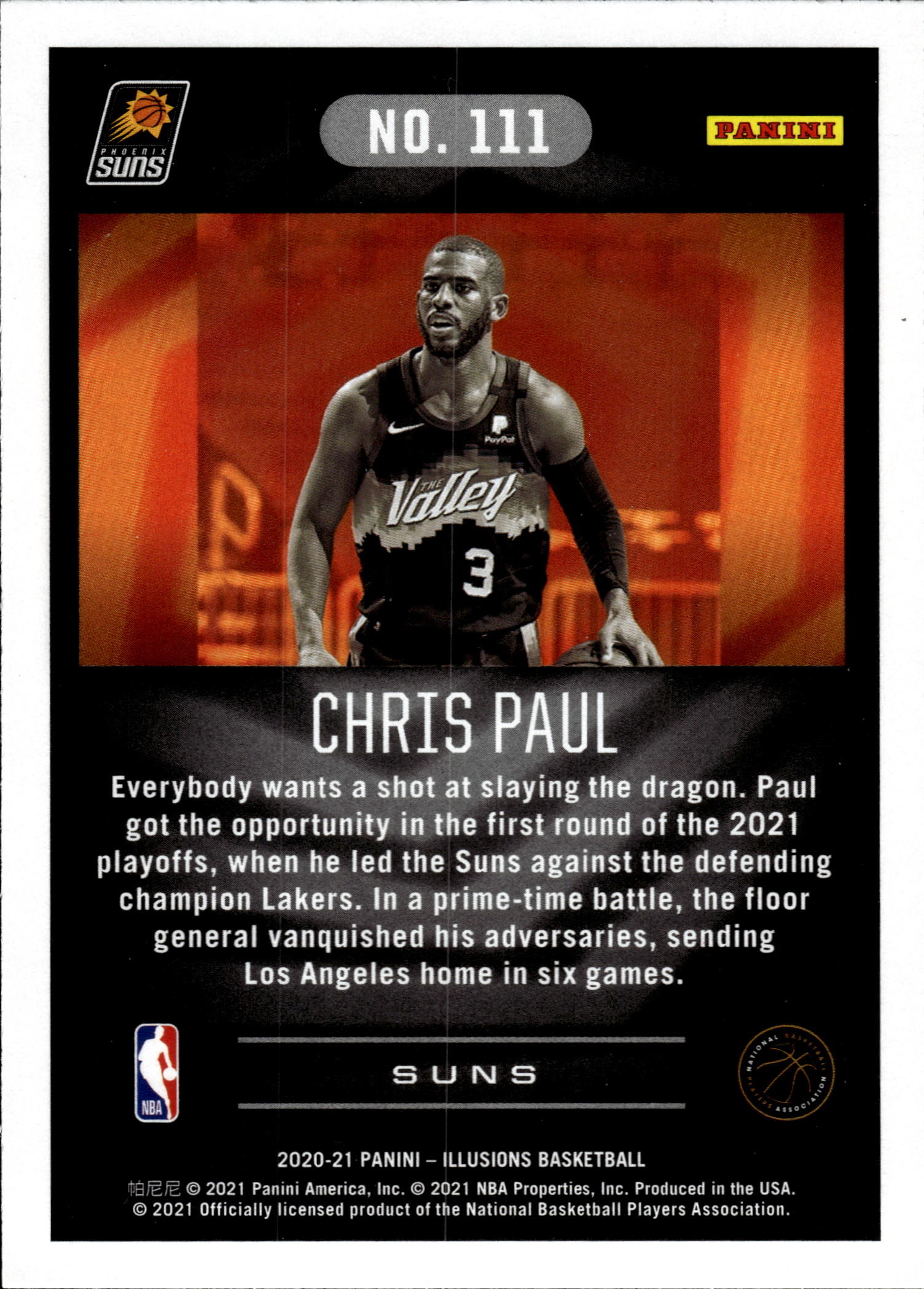 Chris Paul - Panini Illusions Base Set 2020-21, Nr. 111 – Trophy Collection Orange