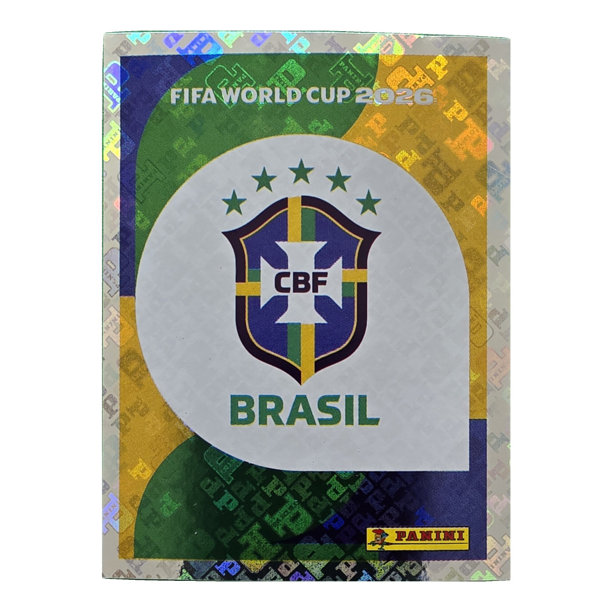 Emblem - Brasilien, FIFA WM 2026, Nr. BRA1 – Glitzer-Optik