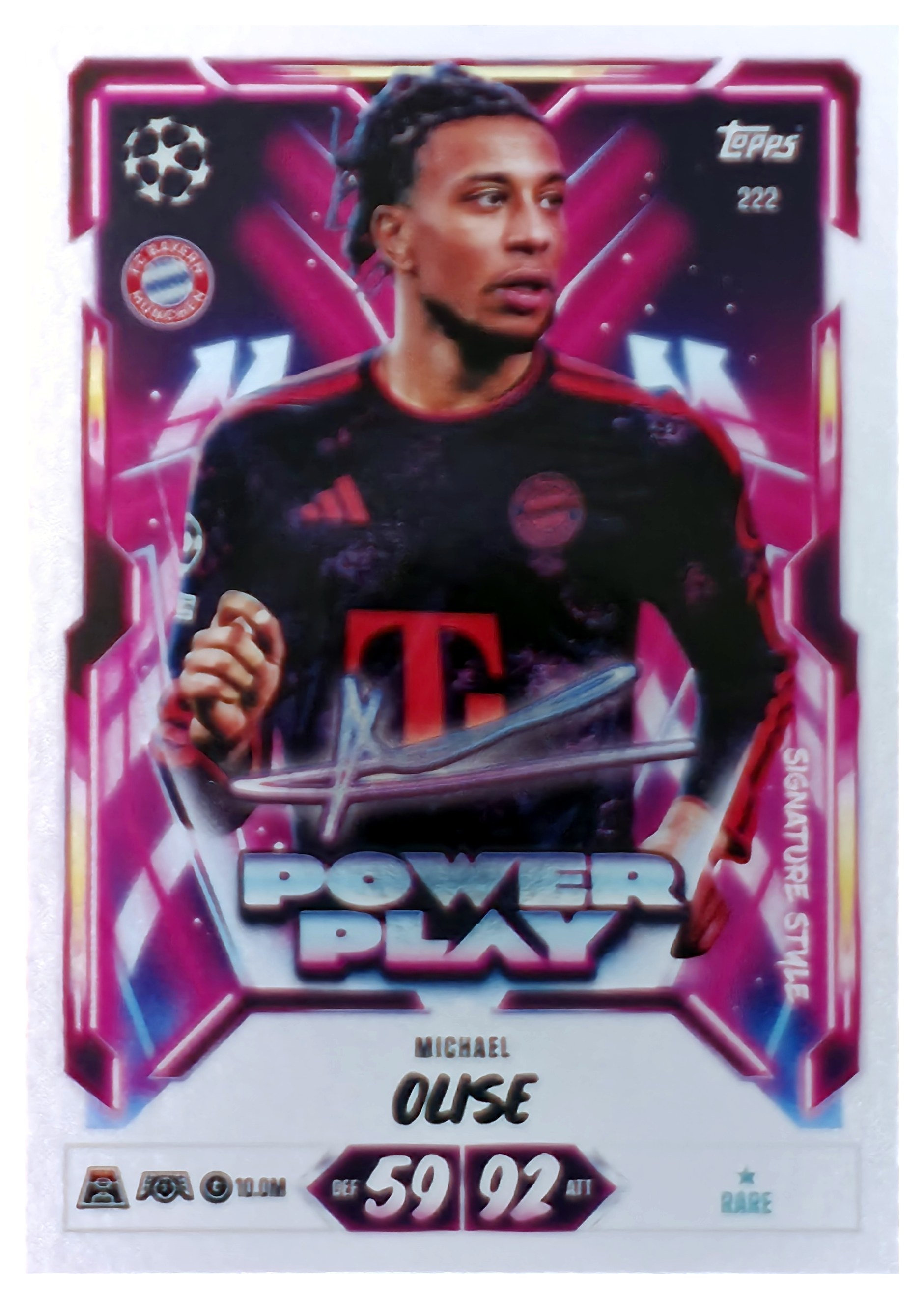 Michael Olise - Topps Match Attax UEFA Club Competitions Power Play Signature Style 2026-27, Nr. 222 (Art.-Nr. SG107561)