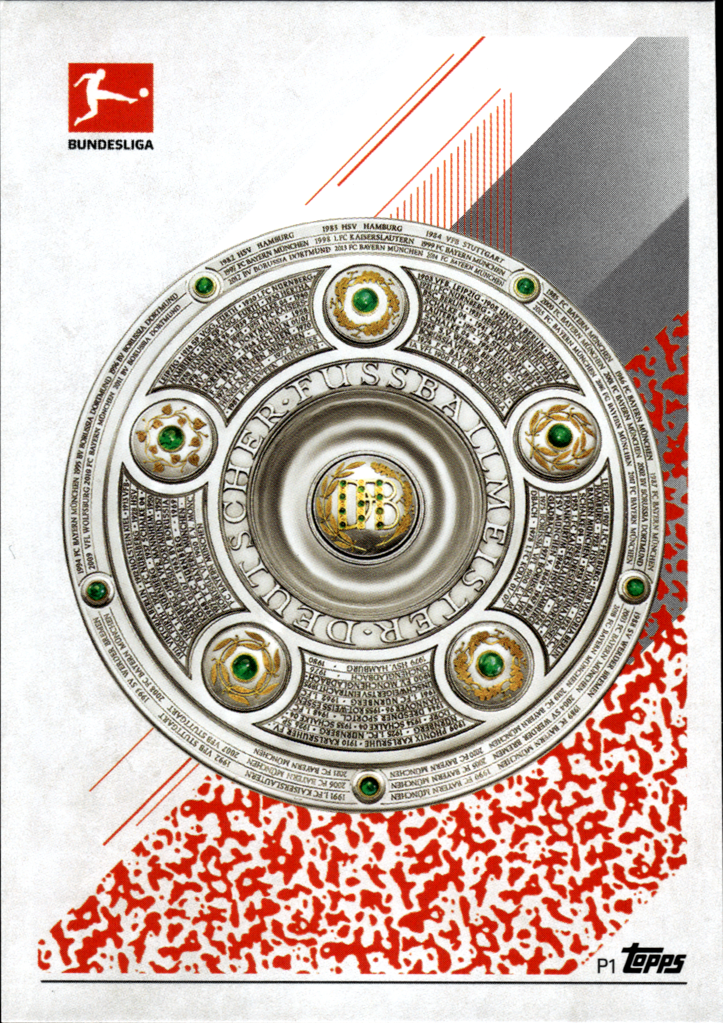 Meisterschale - Topps Match Attax Bundesliga 2021-22, Nr. P1 (Art.-Nr. SG103031)