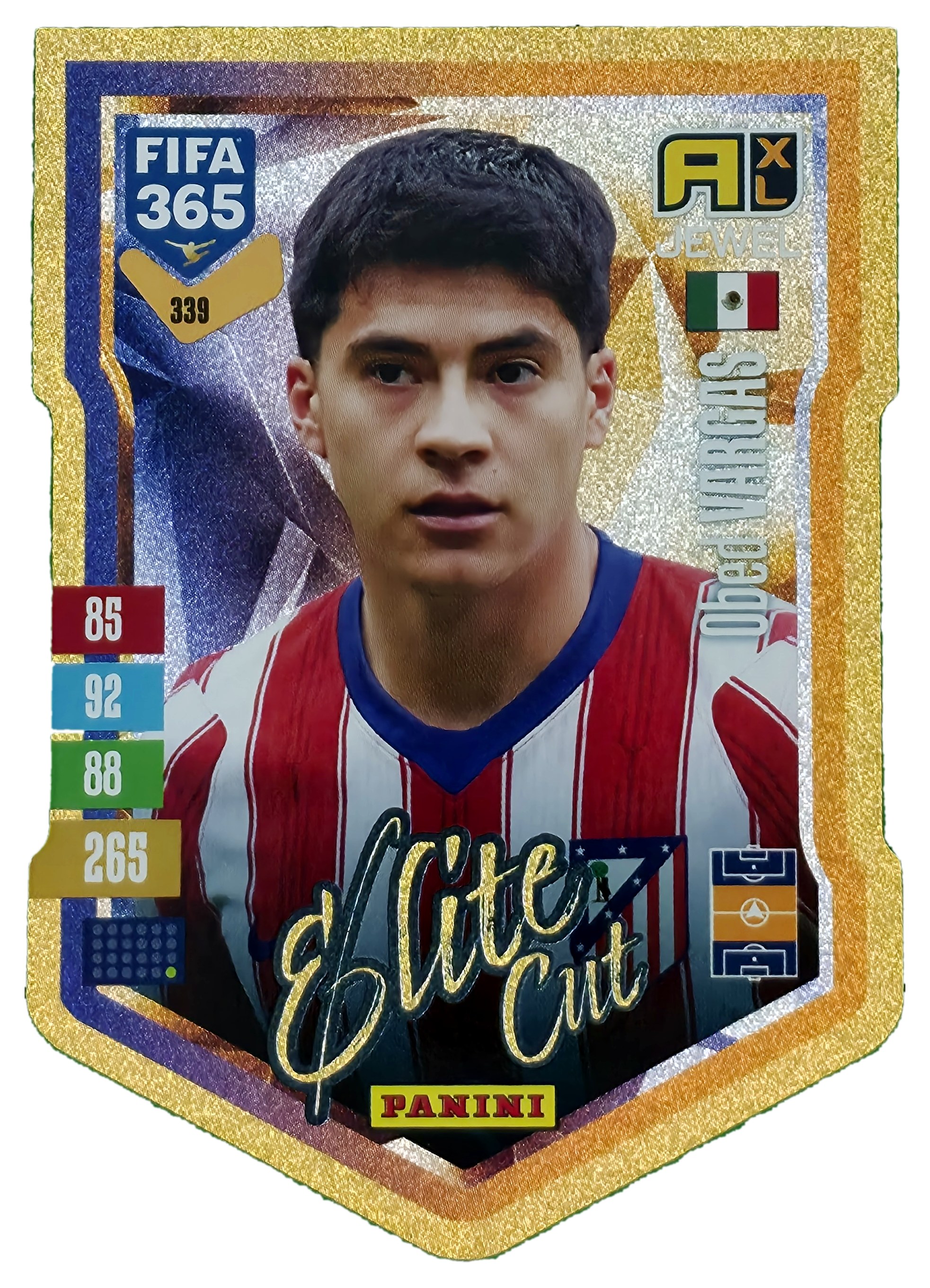 Obed Vargas - Panini Adrenalyn XL FIFA 365 Elite Cut 2026-27, Nr. 339 – Insert (Art.-Nr. SG110411)