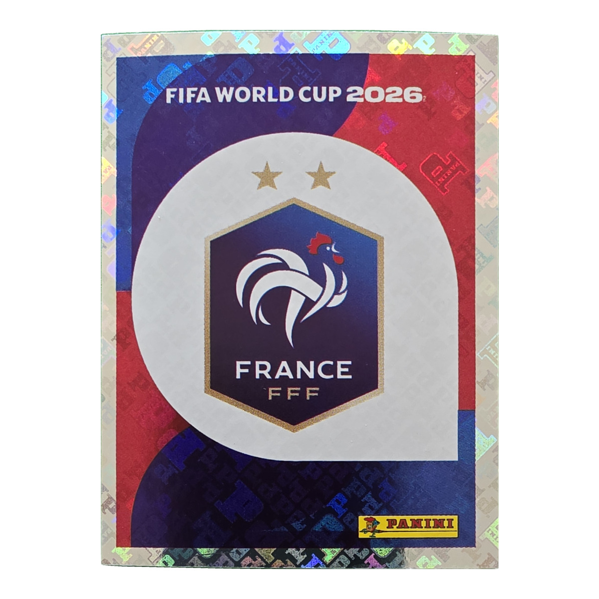 Emblem - Frankreich, FIFA WM 2026, Nr. FRA1 – Glitzer-Optik