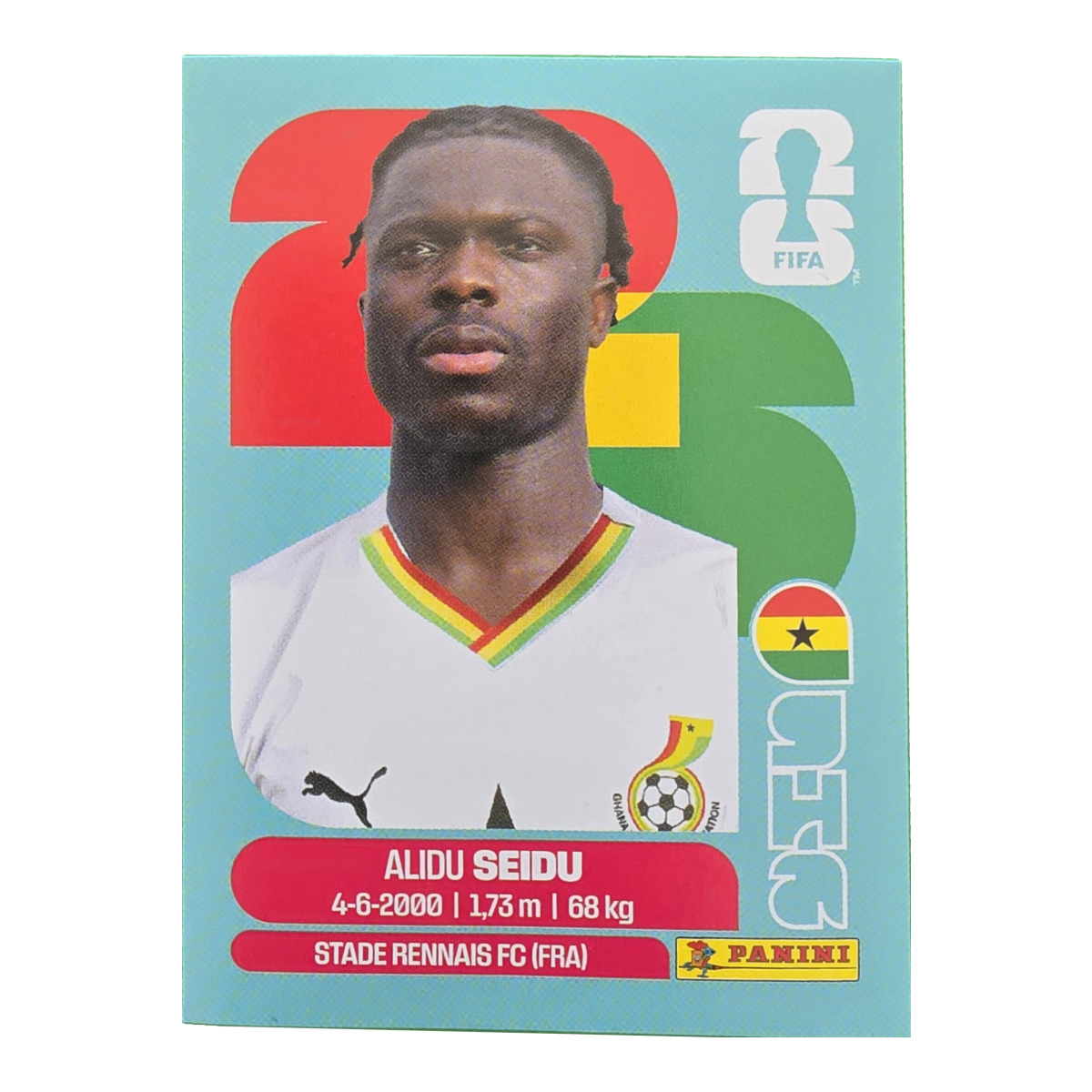 Alidu Seidu - Ghana, FIFA WM 2026, Nr. GHA5
